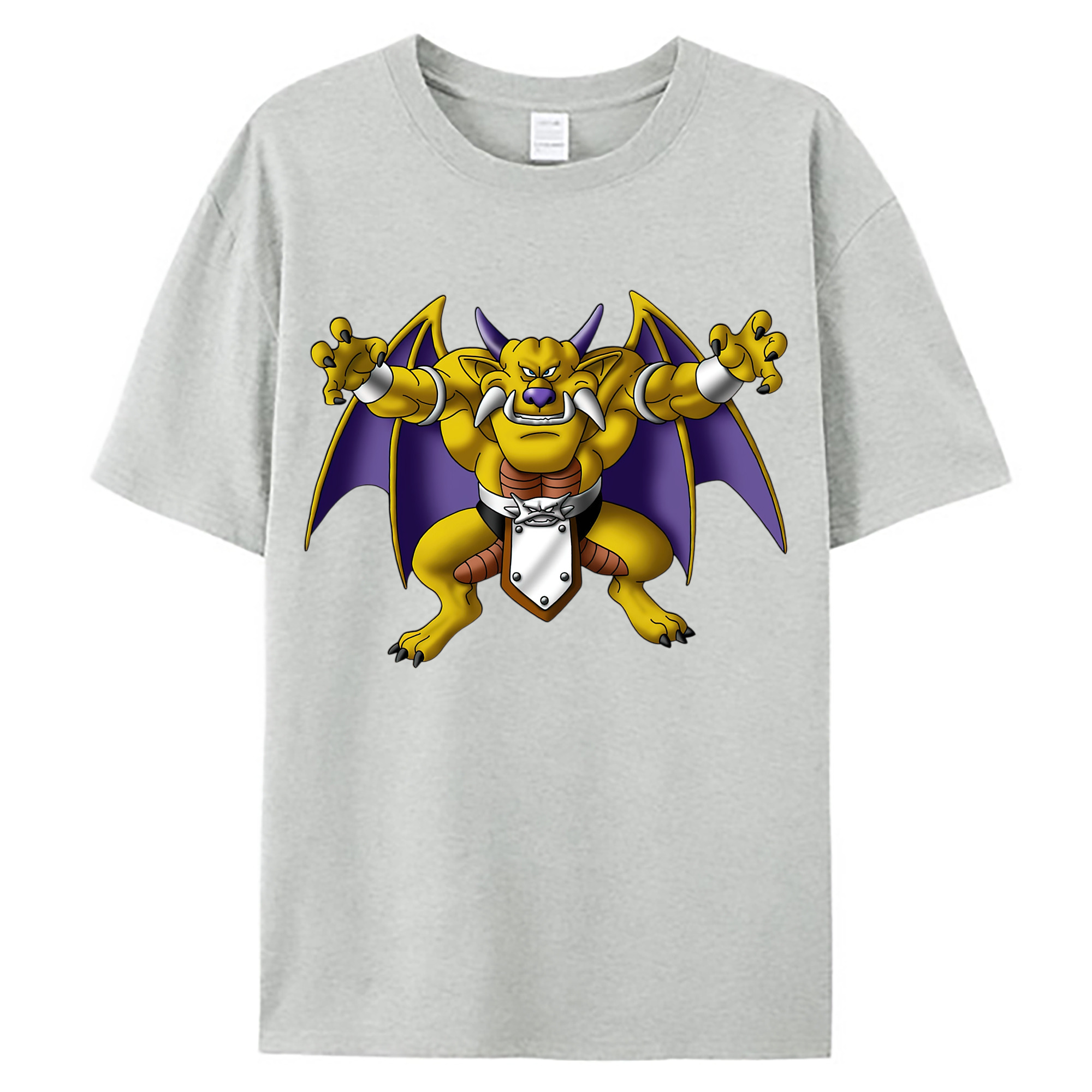 （画像用） ドラゴンクエスト Doragon Kuesuto Dragon Quest 綿100％ メンズ半袖Tシャツ｜肌触りやわらか＆通気性
