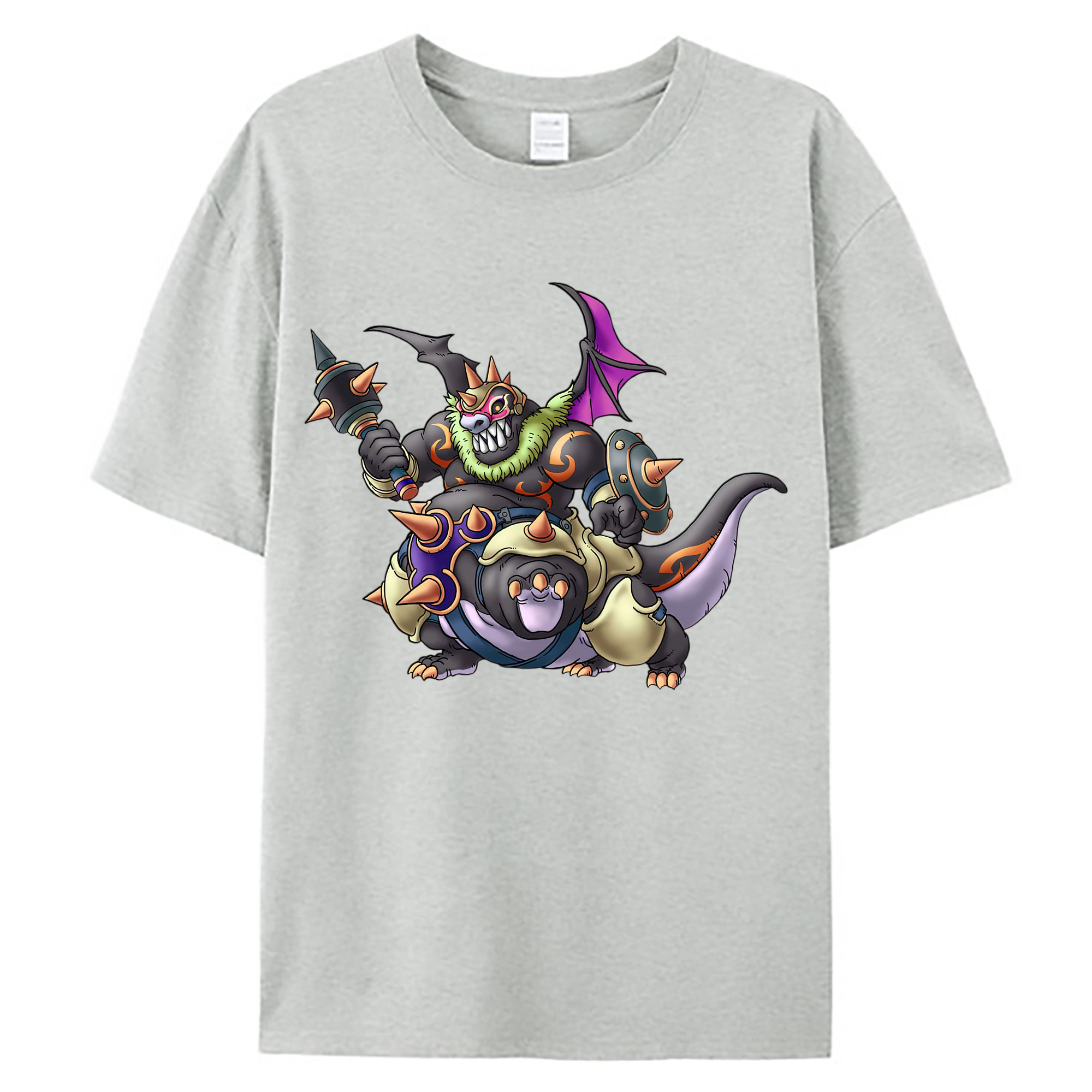 （画像用） ドラゴンクエスト Doragon Kuesuto Dragon Quest 綿100％ メンズ半袖Tシャツ｜肌触りやわらか＆通気性