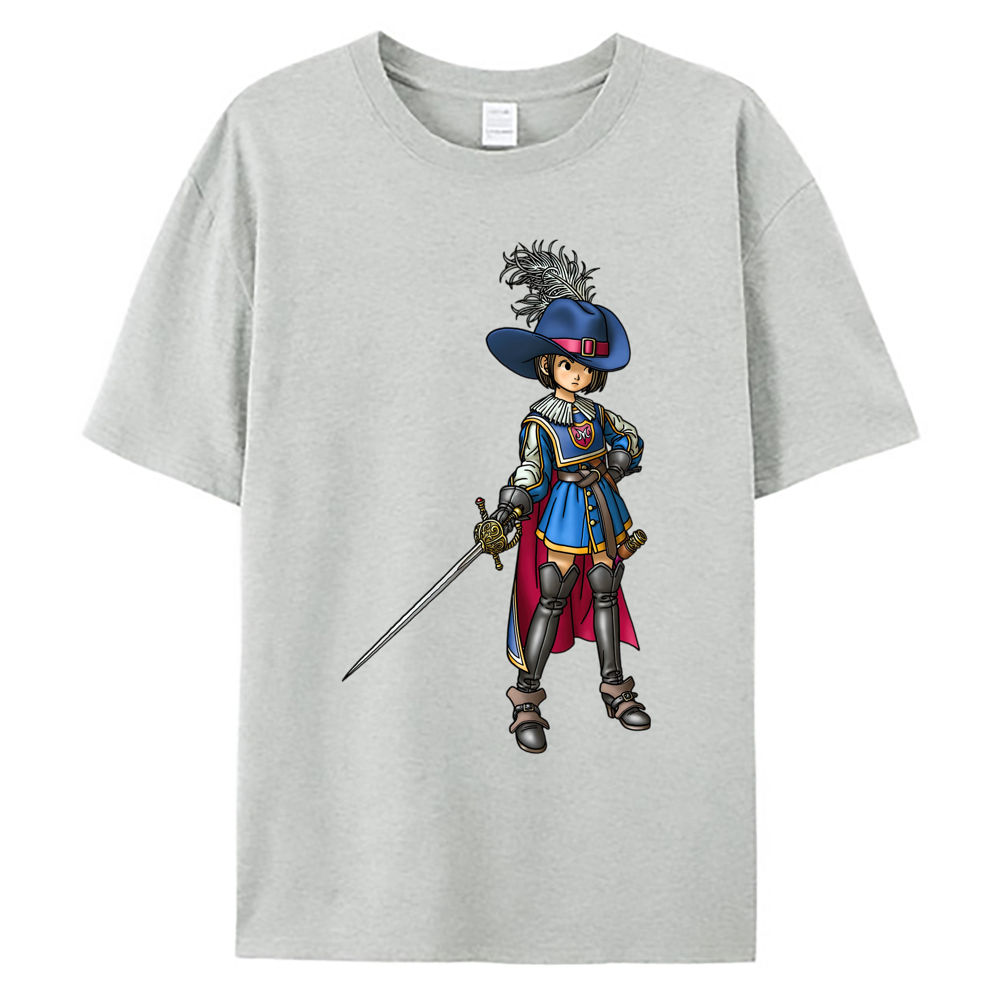 （画像用） ドラゴンクエスト Doragon Kuesuto Dragon Quest 綿100％ メンズ半袖Tシャツ｜肌触りやわらか＆通気性