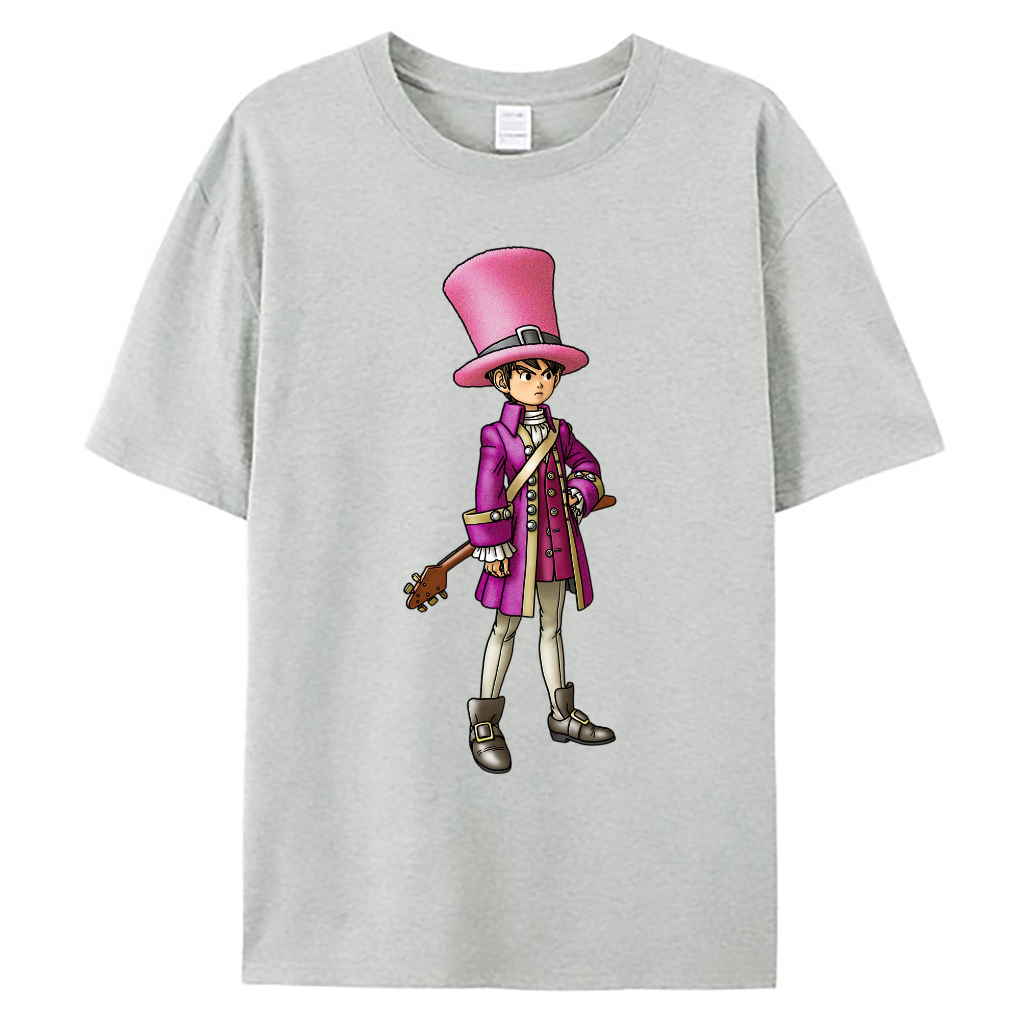 （画像用） ドラゴンクエスト Doragon Kuesuto Dragon Quest 綿100％ メンズ半袖Tシャツ｜肌触りやわらか＆通気性