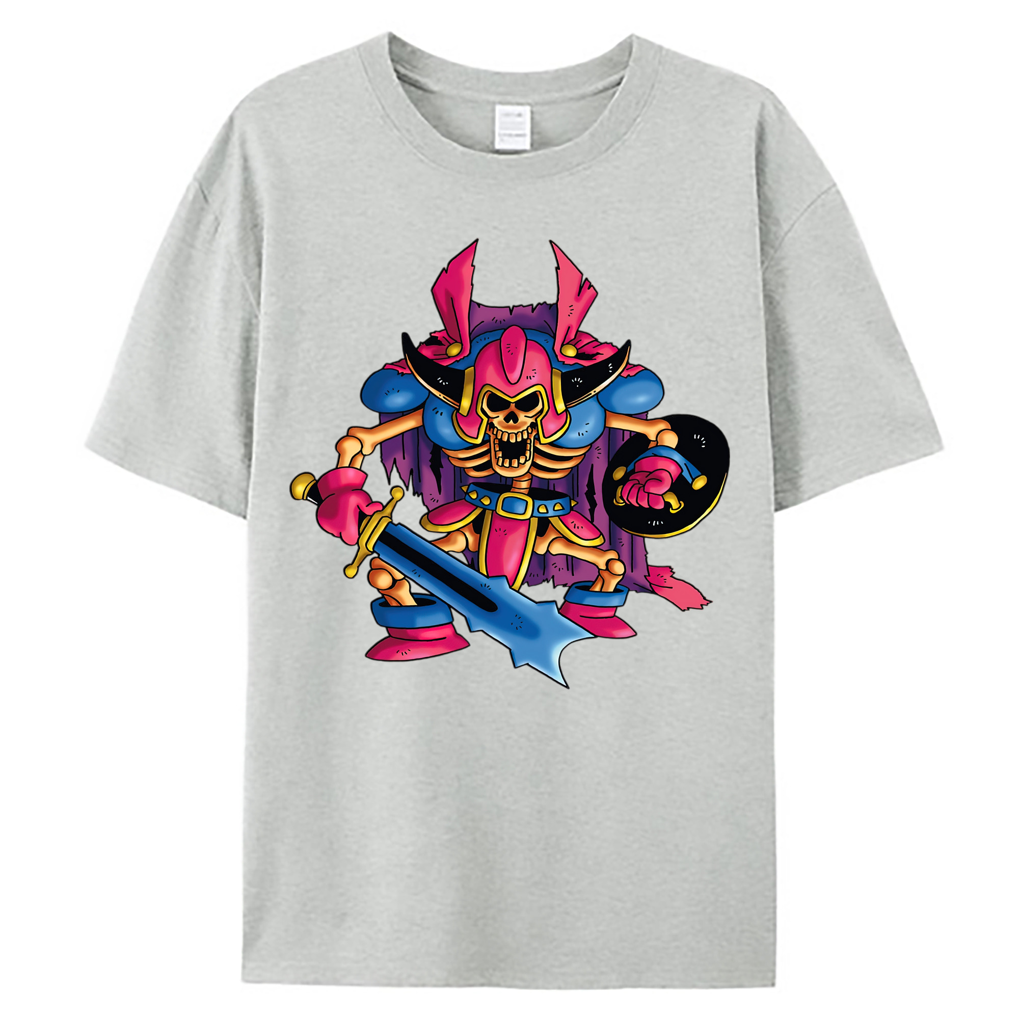 （画像用） ドラゴンクエスト Doragon Kuesuto Dragon Quest 綿100％ メンズ半袖Tシャツ｜肌触りやわらか＆通気性