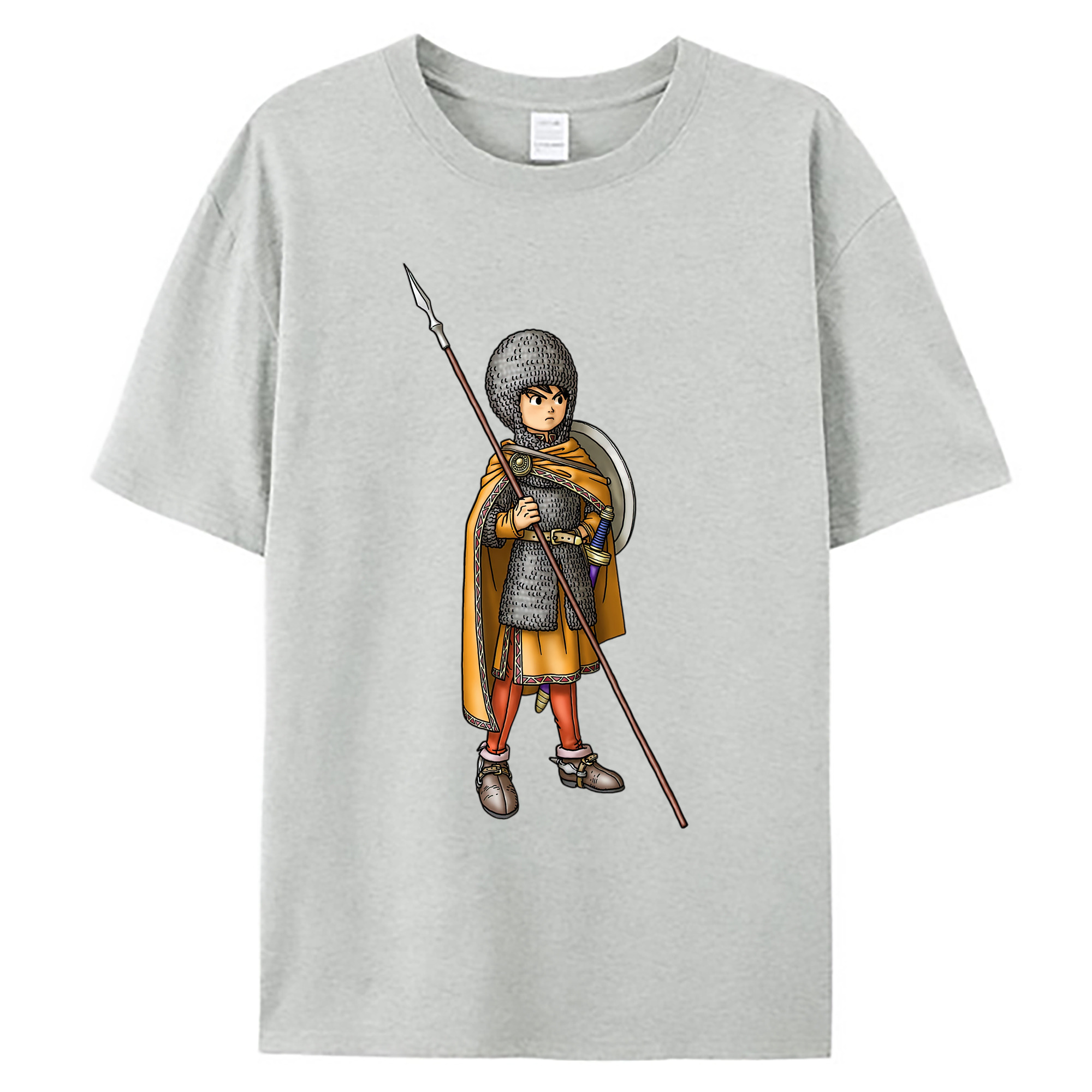 （画像用） ドラゴンクエスト Doragon Kuesuto Dragon Quest 綿100％ メンズ半袖Tシャツ｜肌触りやわらか＆通気性