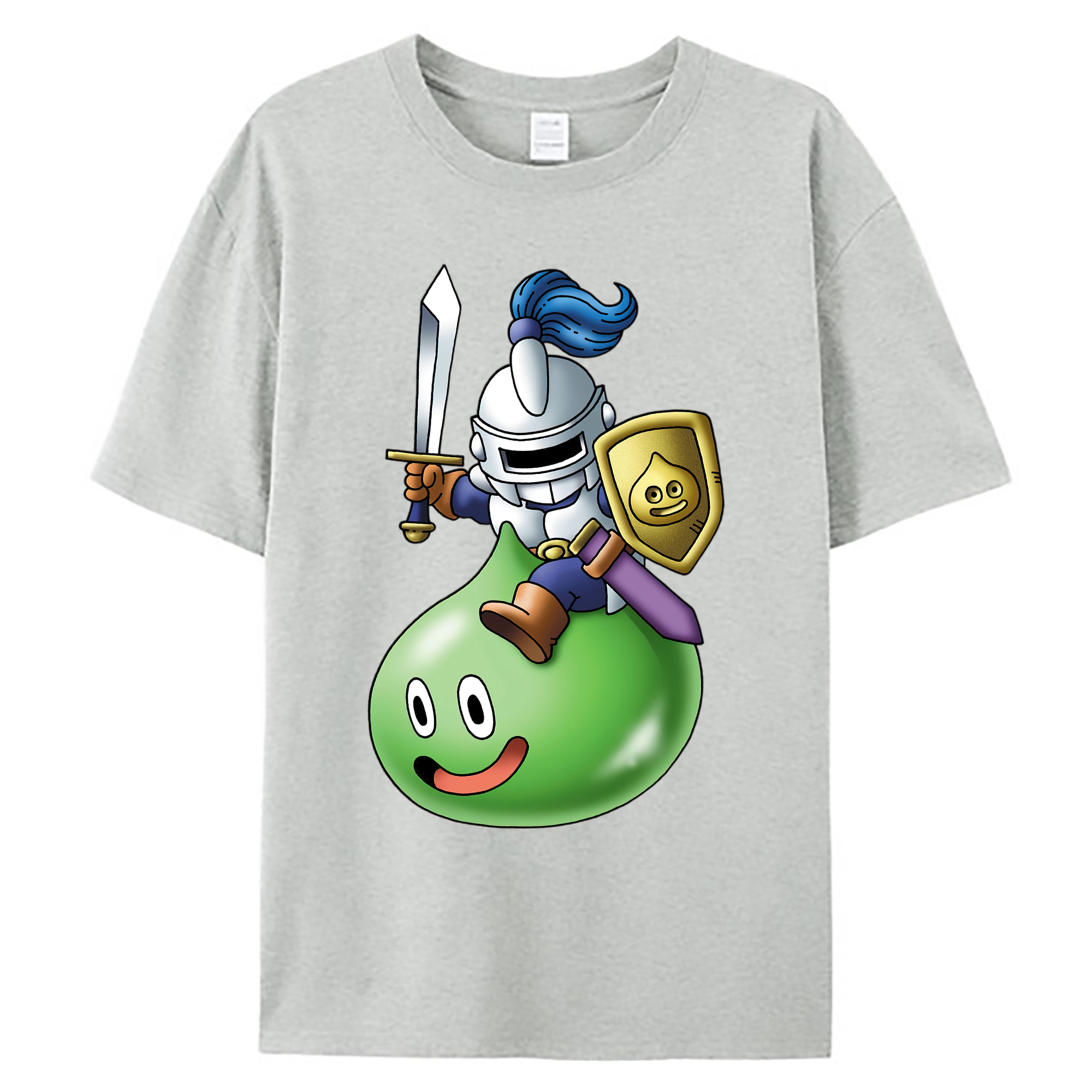 （画像用） ドラゴンクエスト Doragon Kuesuto Dragon Quest 綿100％ メンズ半袖Tシャツ｜肌触りやわらか＆通気性