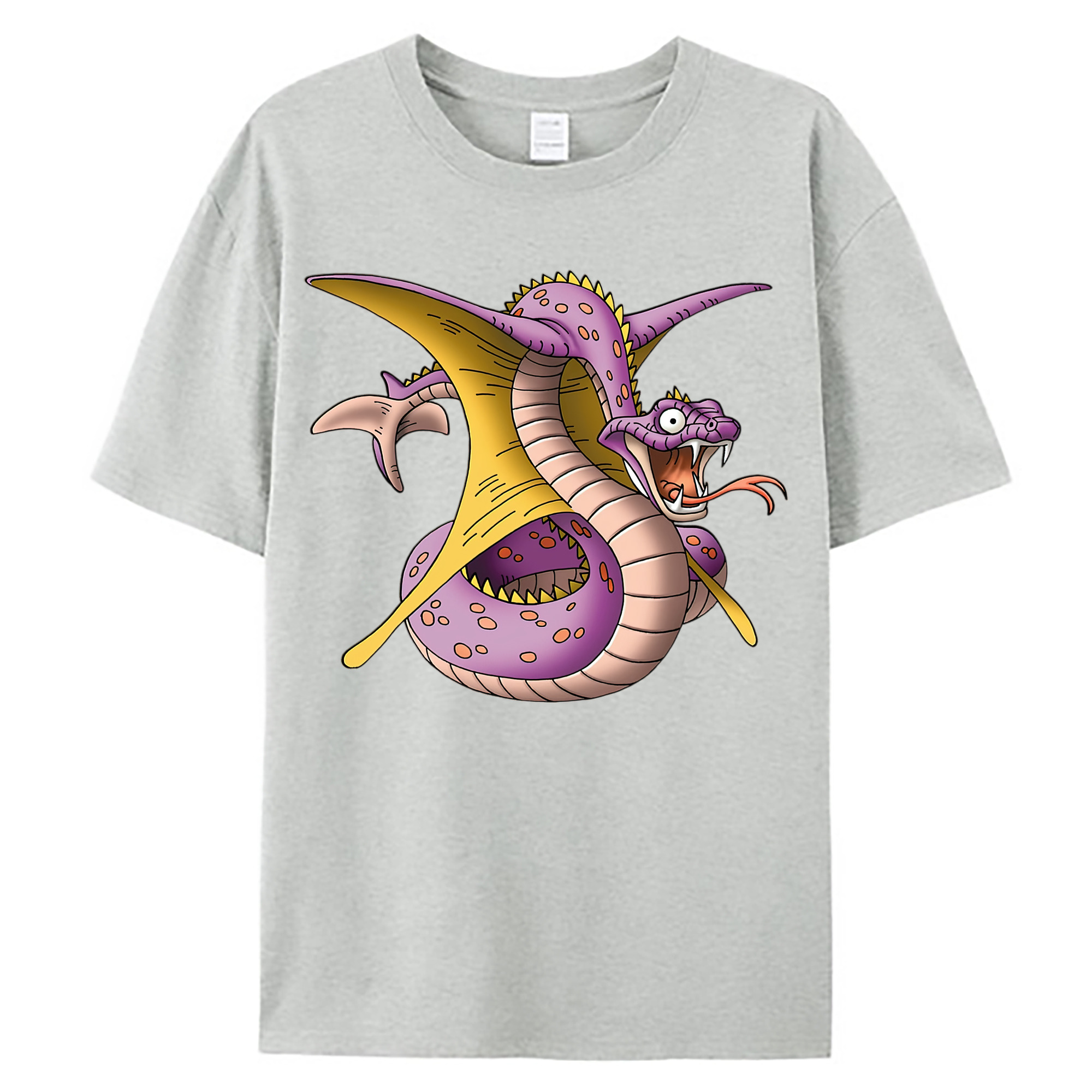 （画像用） ドラゴンクエスト Doragon Kuesuto Dragon Quest 綿100％ メンズ半袖Tシャツ｜肌触りやわらか＆通気性