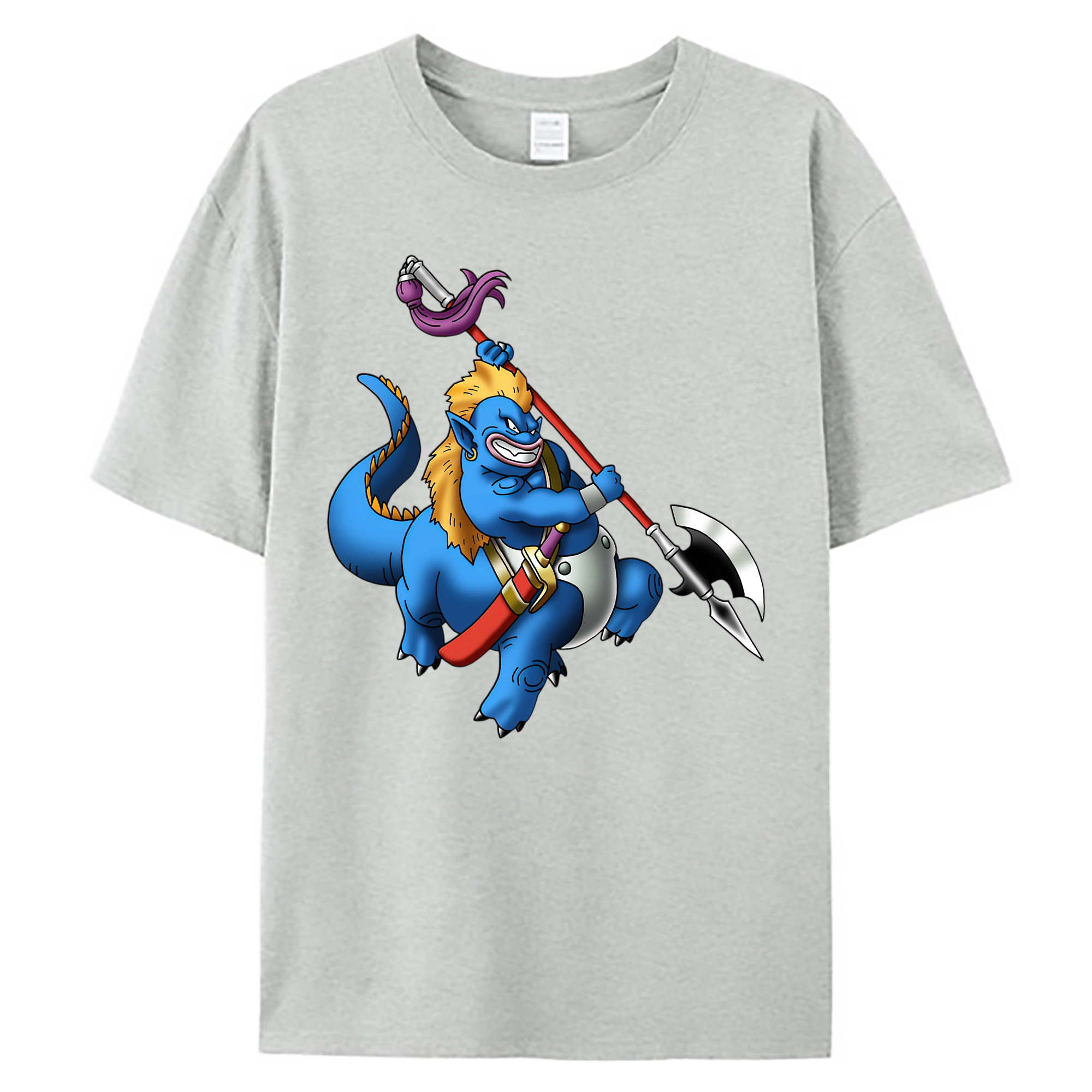 （画像用） ドラゴンクエスト Doragon Kuesuto Dragon Quest 綿100％ メンズ半袖Tシャツ｜肌触りやわらか＆通気性