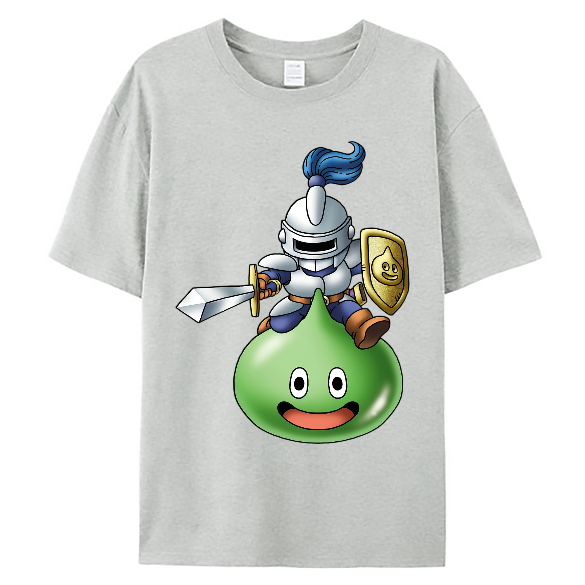 （画像用） ドラゴンクエスト Doragon Kuesuto Dragon Quest 綿100％ メンズ半袖Tシャツ｜肌触りやわらか＆通気性