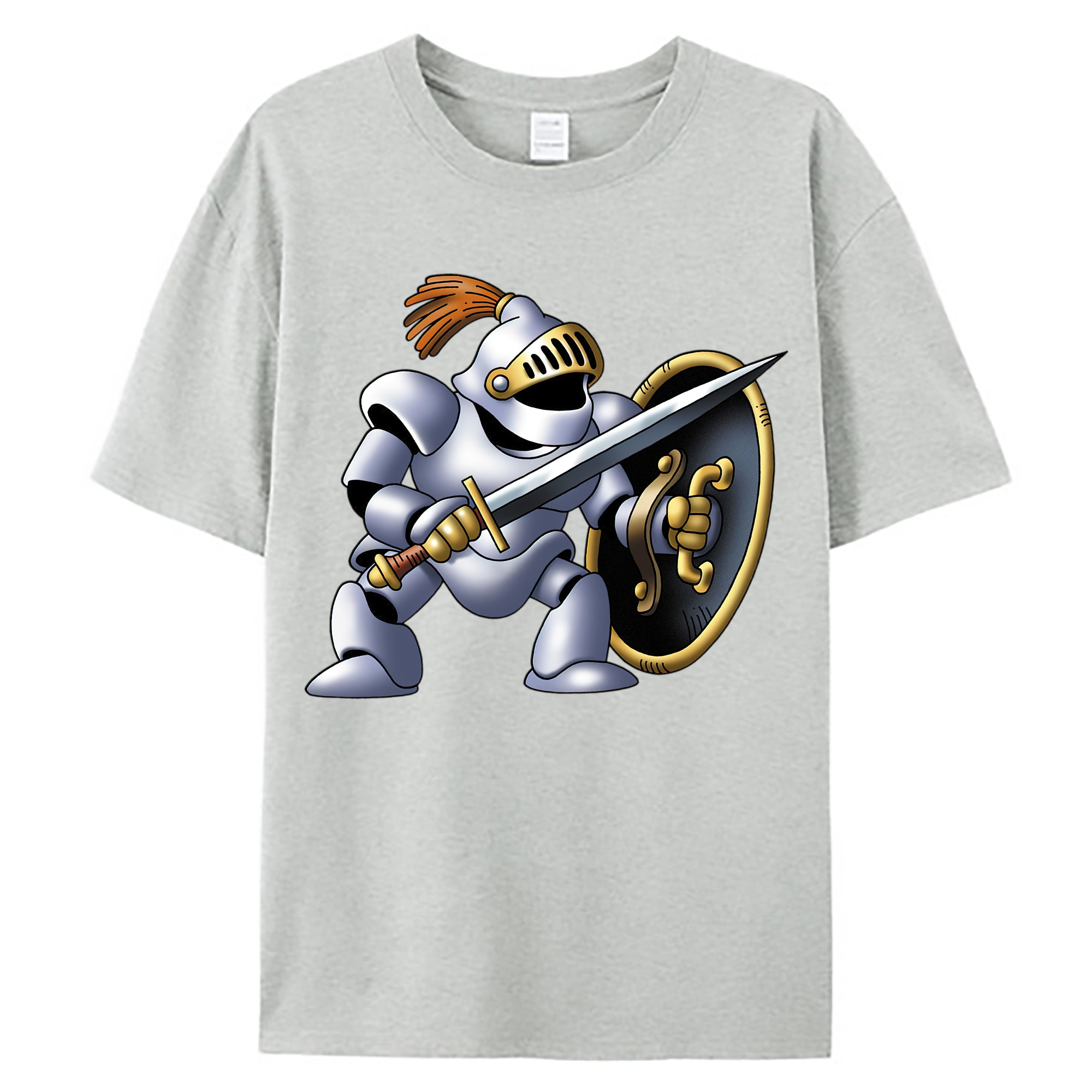 （画像用） ドラゴンクエスト Doragon Kuesuto Dragon Quest 綿100％ メンズ半袖Tシャツ｜肌触りやわらか＆通気性