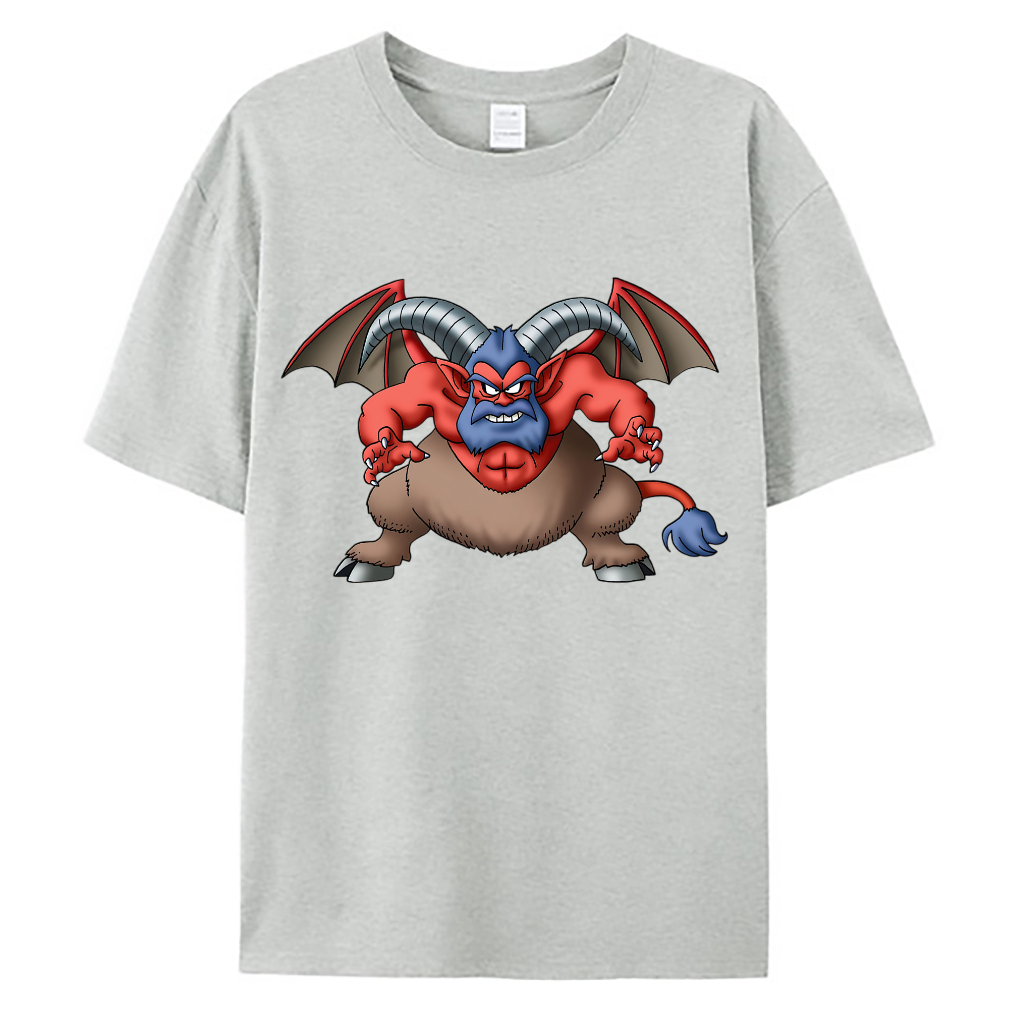 （画像用） ドラゴンクエスト Doragon Kuesuto Dragon Quest 綿100％ メンズ半袖Tシャツ｜肌触りやわらか＆通気性