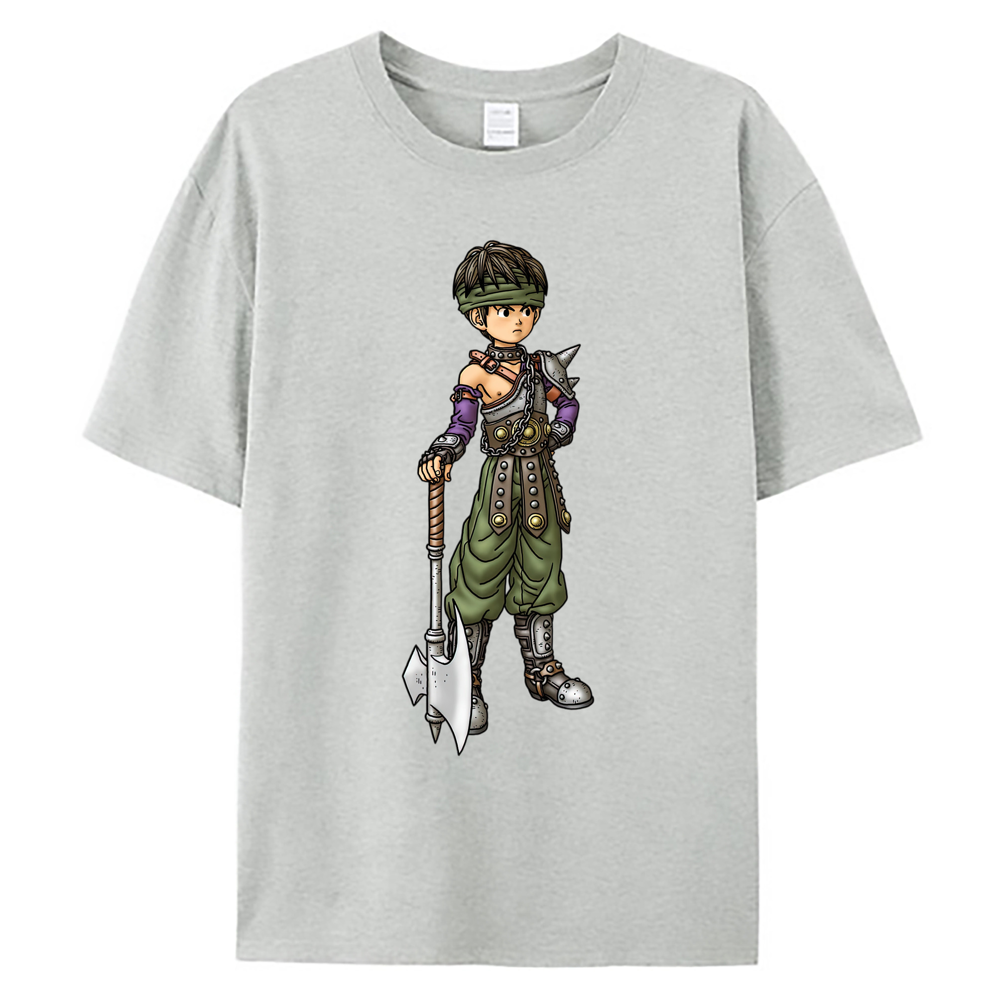 （画像用） ドラゴンクエスト Doragon Kuesuto Dragon Quest 綿100％ メンズ半袖Tシャツ｜肌触りやわらか＆通気性
