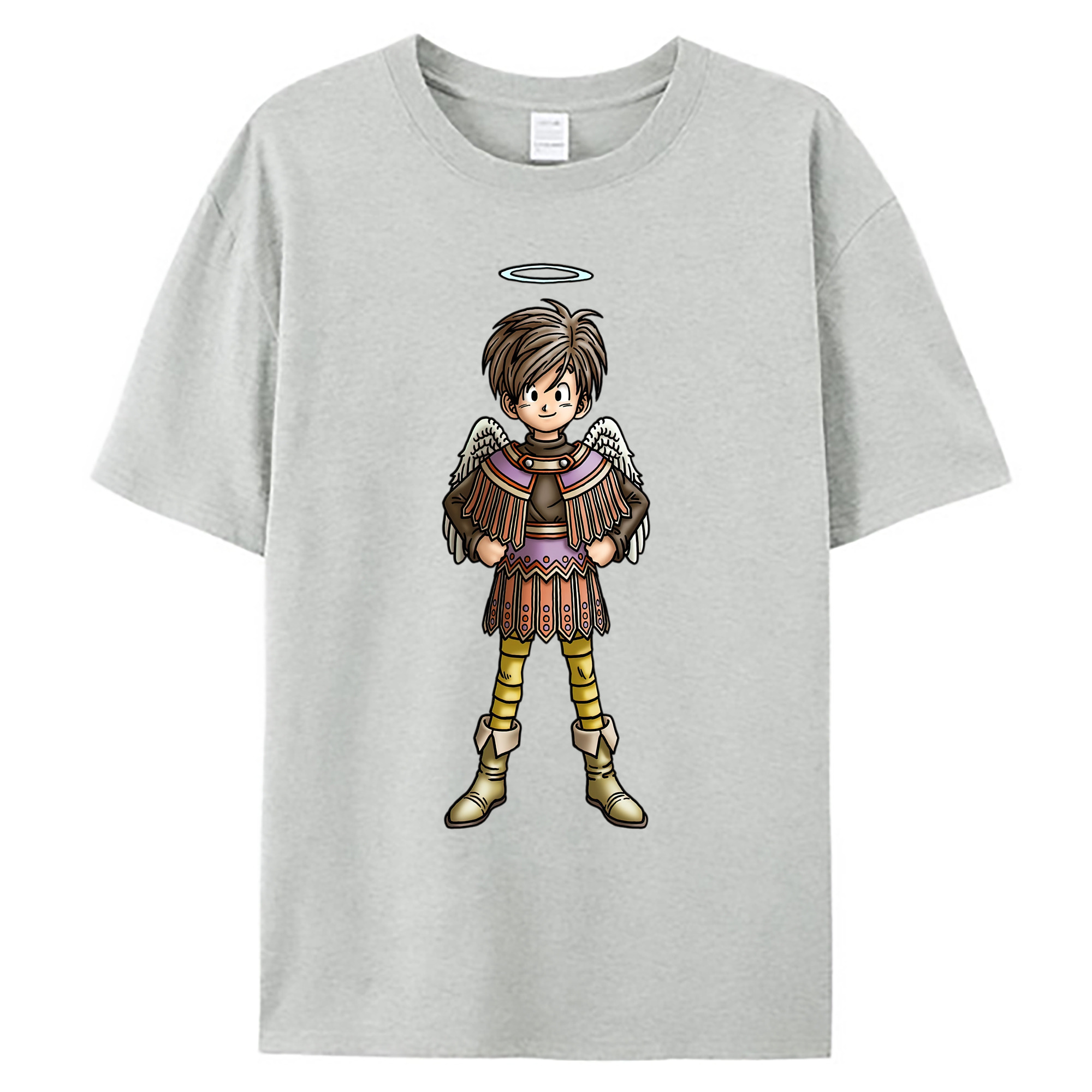 （画像用） ドラゴンクエスト Doragon Kuesuto Dragon Quest 綿100％ メンズ半袖Tシャツ｜肌触りやわらか＆通気性