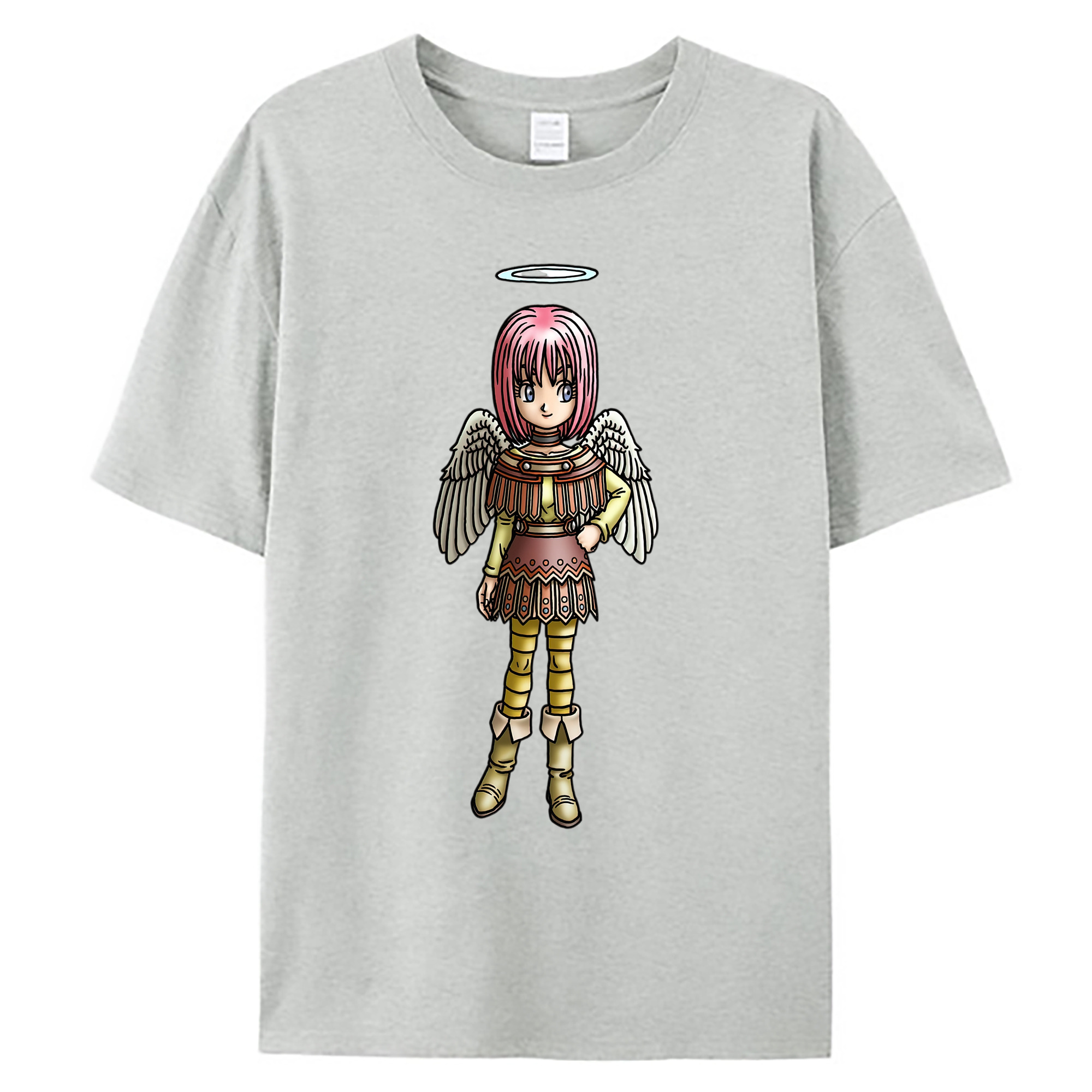 （画像用） ドラゴンクエスト Doragon Kuesuto Dragon Quest 綿100％ メンズ半袖Tシャツ｜肌触りやわらか＆通気性