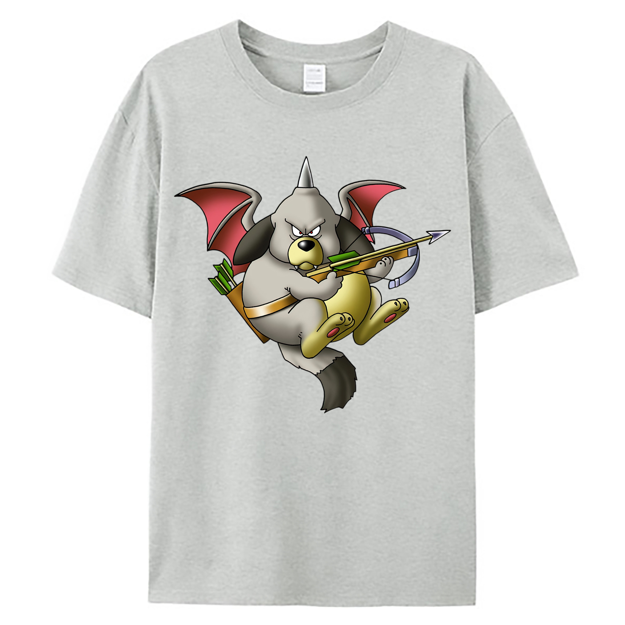 （画像用） ドラゴンクエスト Doragon Kuesuto Dragon Quest 綿100％ メンズ半袖Tシャツ｜肌触りやわらか＆通気性