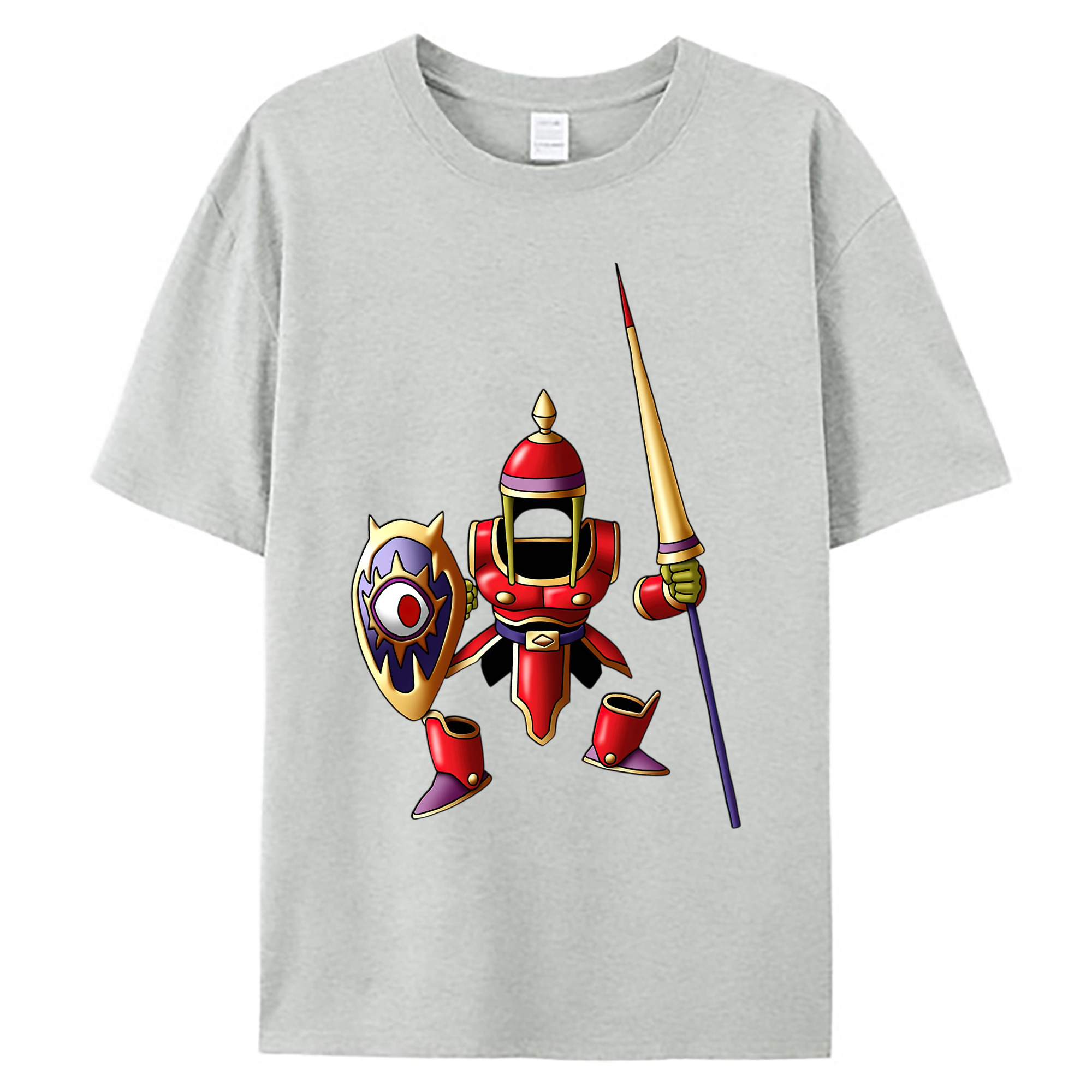 （画像用） ドラゴンクエスト Doragon Kuesuto Dragon Quest 綿100％ メンズ半袖Tシャツ｜肌触りやわらか＆通気性