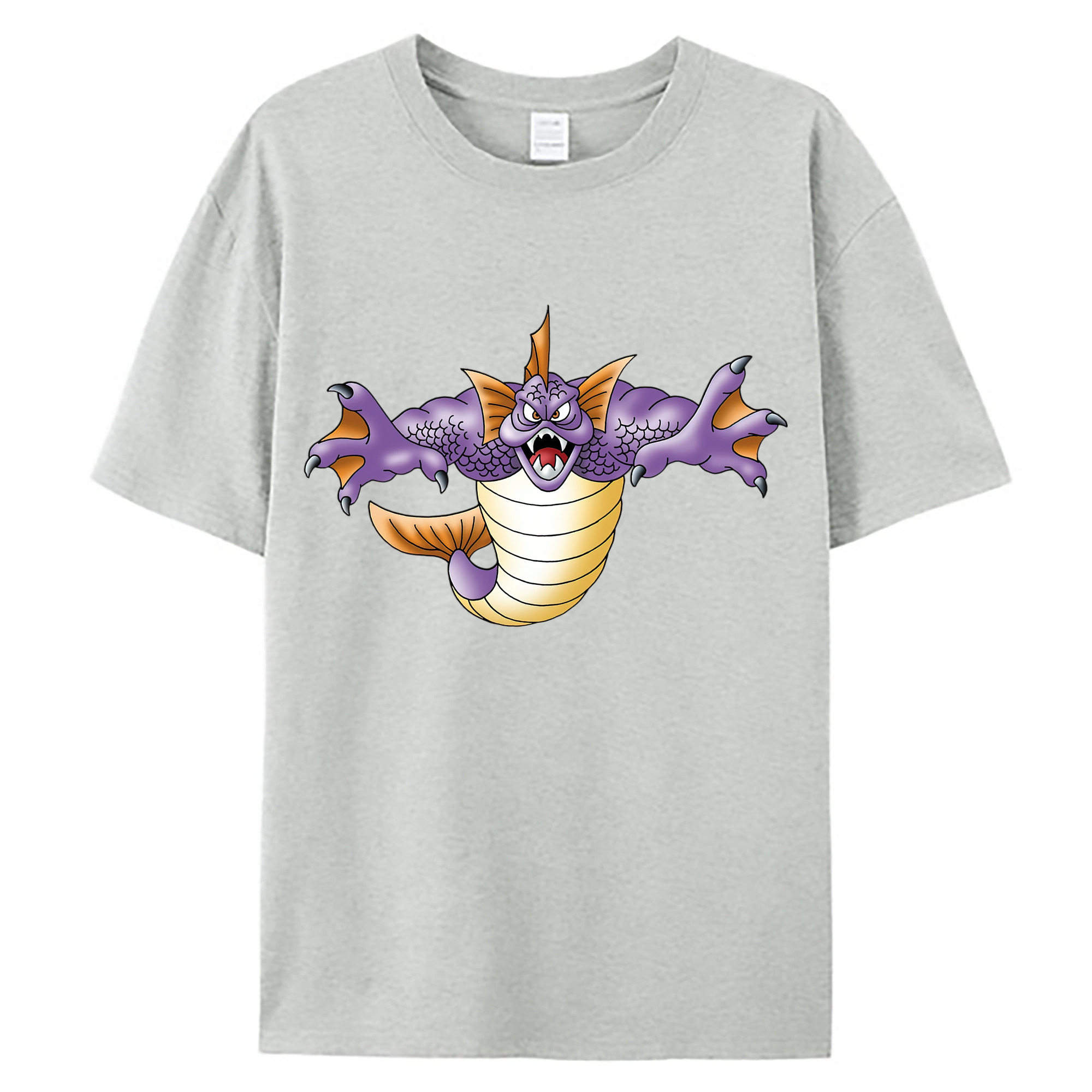 （画像用） ドラゴンクエスト Doragon Kuesuto Dragon Quest 綿100％ メンズ半袖Tシャツ｜肌触りやわらか＆通気性