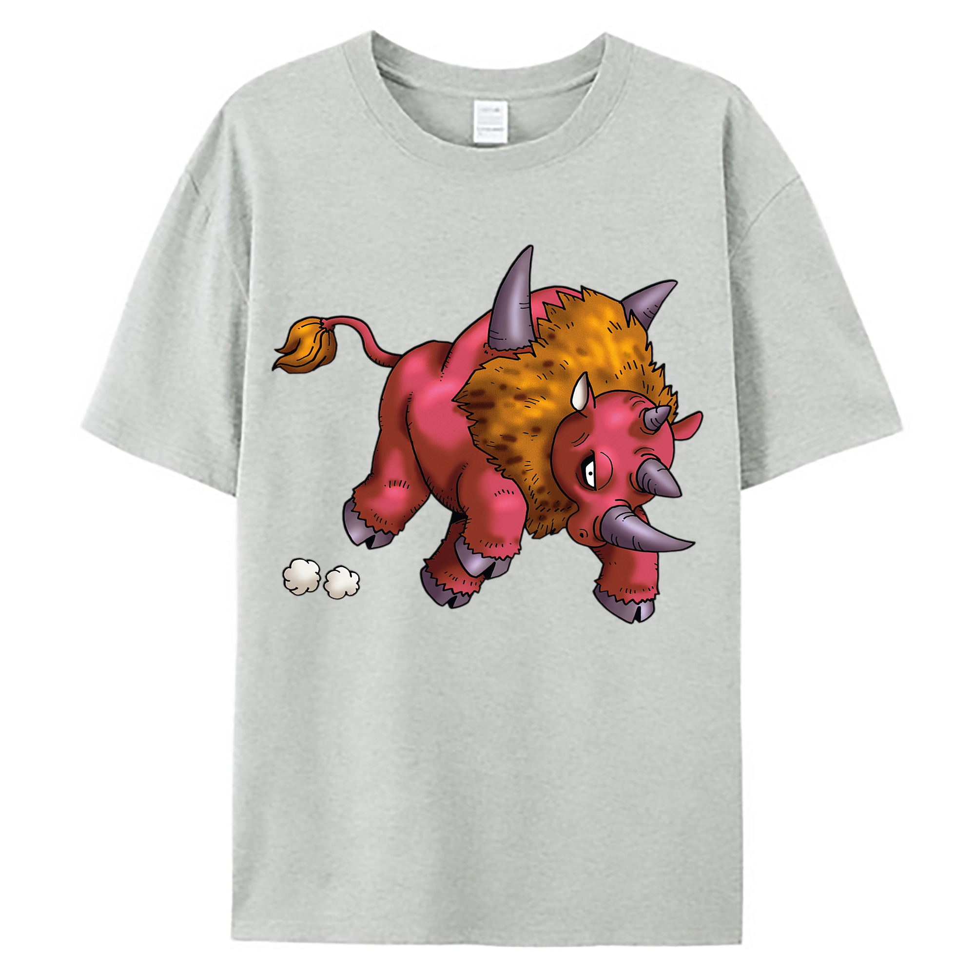 （画像用） ドラゴンクエスト Doragon Kuesuto Dragon Quest 綿100％ メンズ半袖Tシャツ｜肌触りやわらか＆通気性