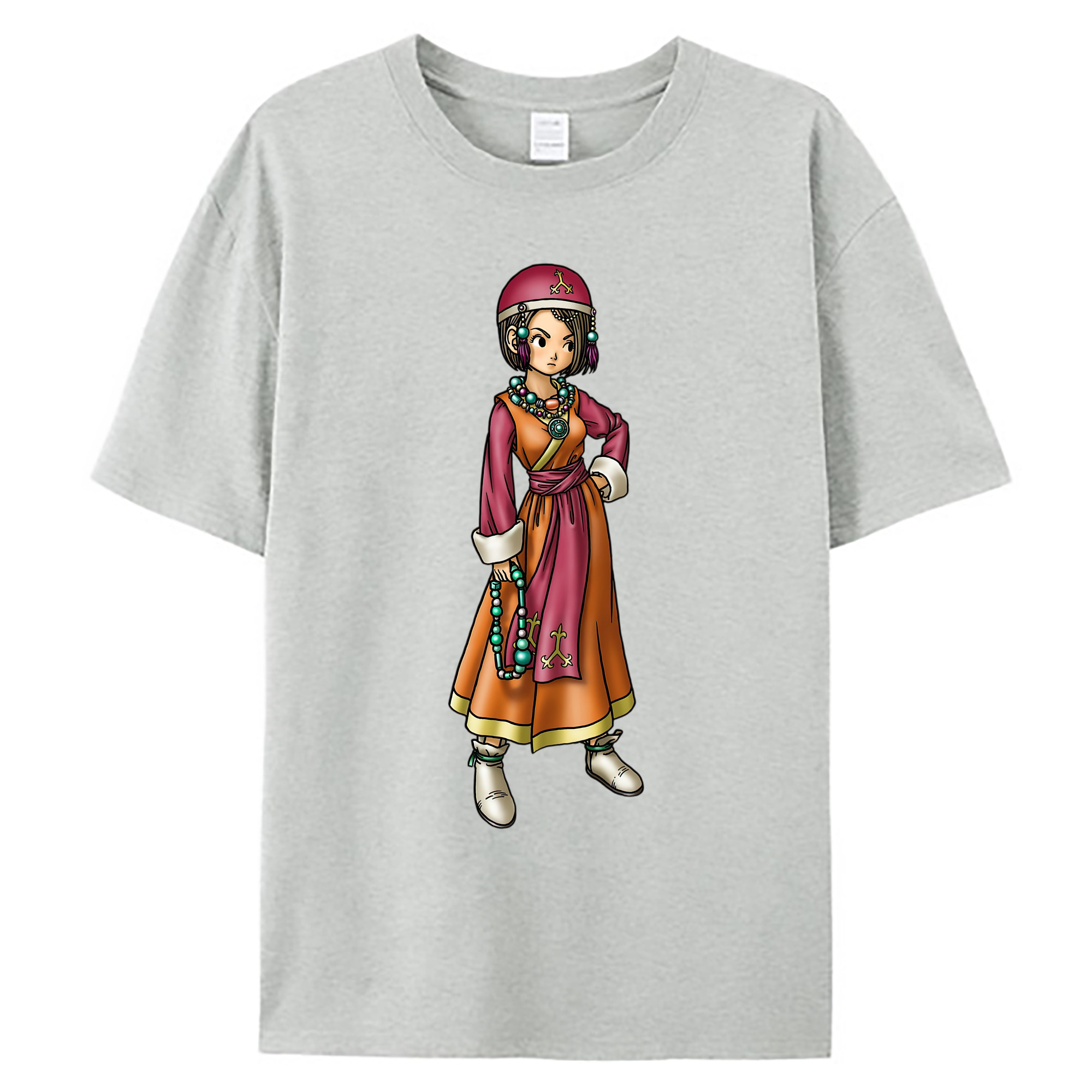 （画像用） ドラゴンクエスト Doragon Kuesuto Dragon Quest 綿100％ メンズ半袖Tシャツ｜肌触りやわらか＆通気性