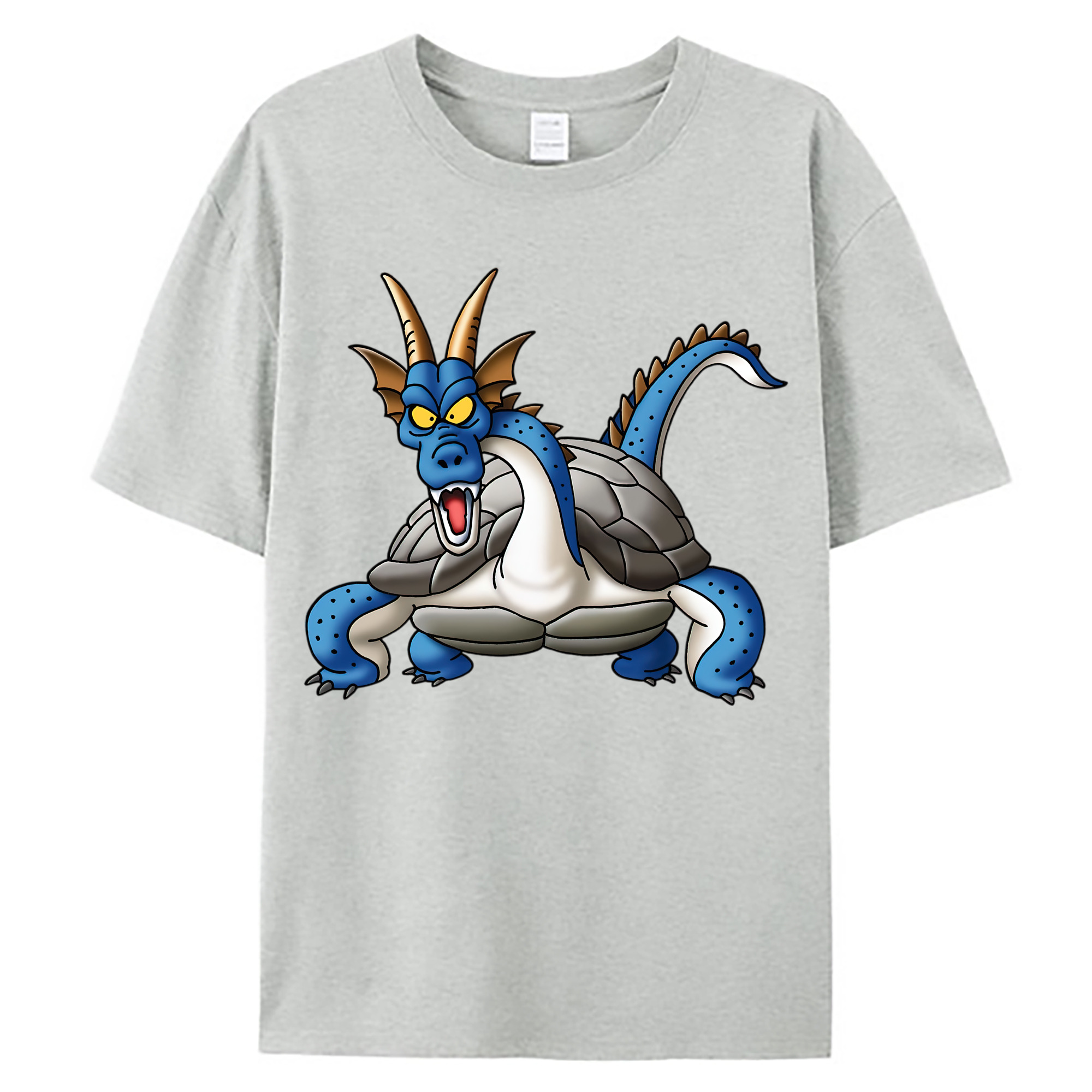（画像用） ドラゴンクエスト Doragon Kuesuto Dragon Quest 綿100％ メンズ半袖Tシャツ｜肌触りやわらか＆通気性