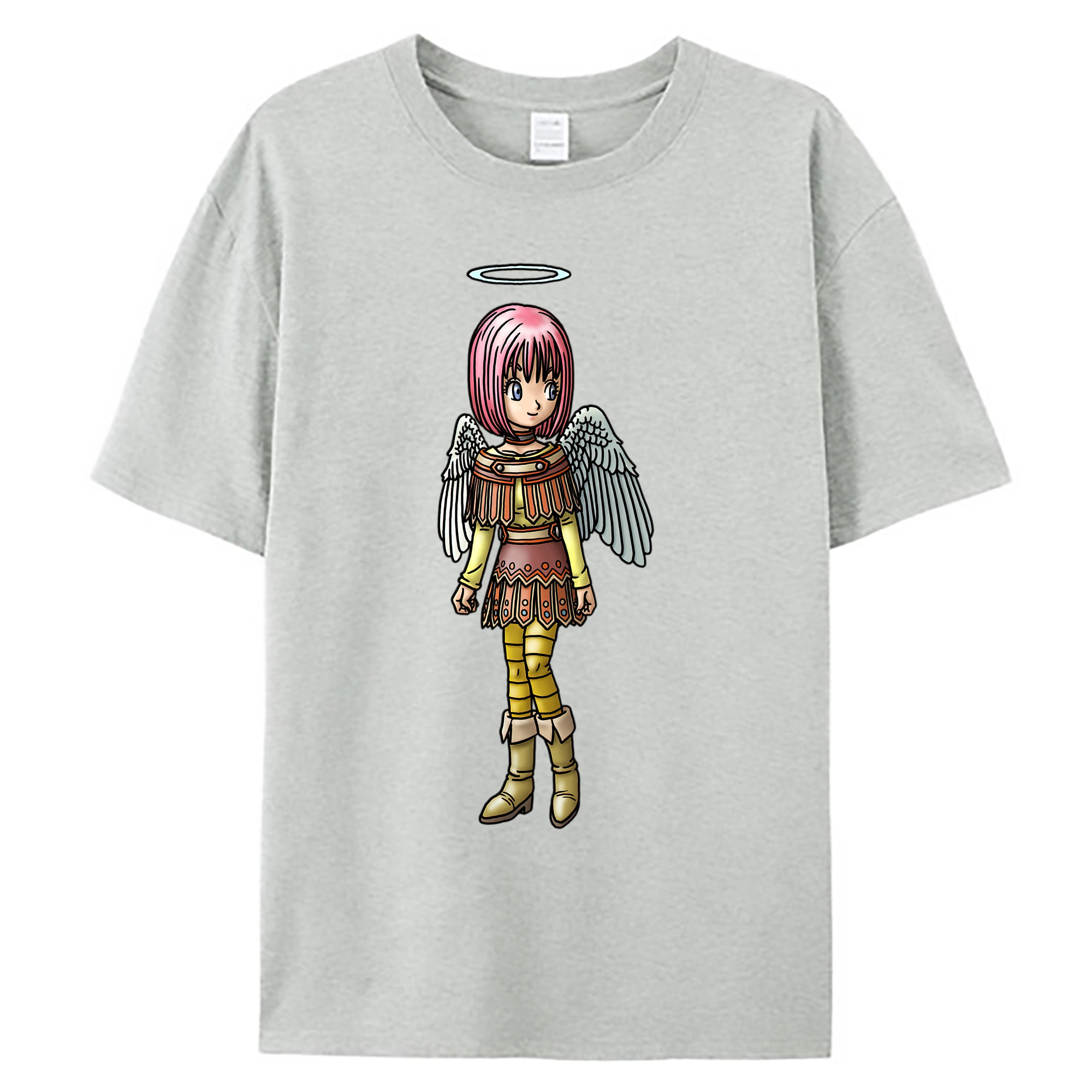 （画像用） ドラゴンクエスト Doragon Kuesuto Dragon Quest 綿100％ メンズ半袖Tシャツ｜肌触りやわらか＆通気性