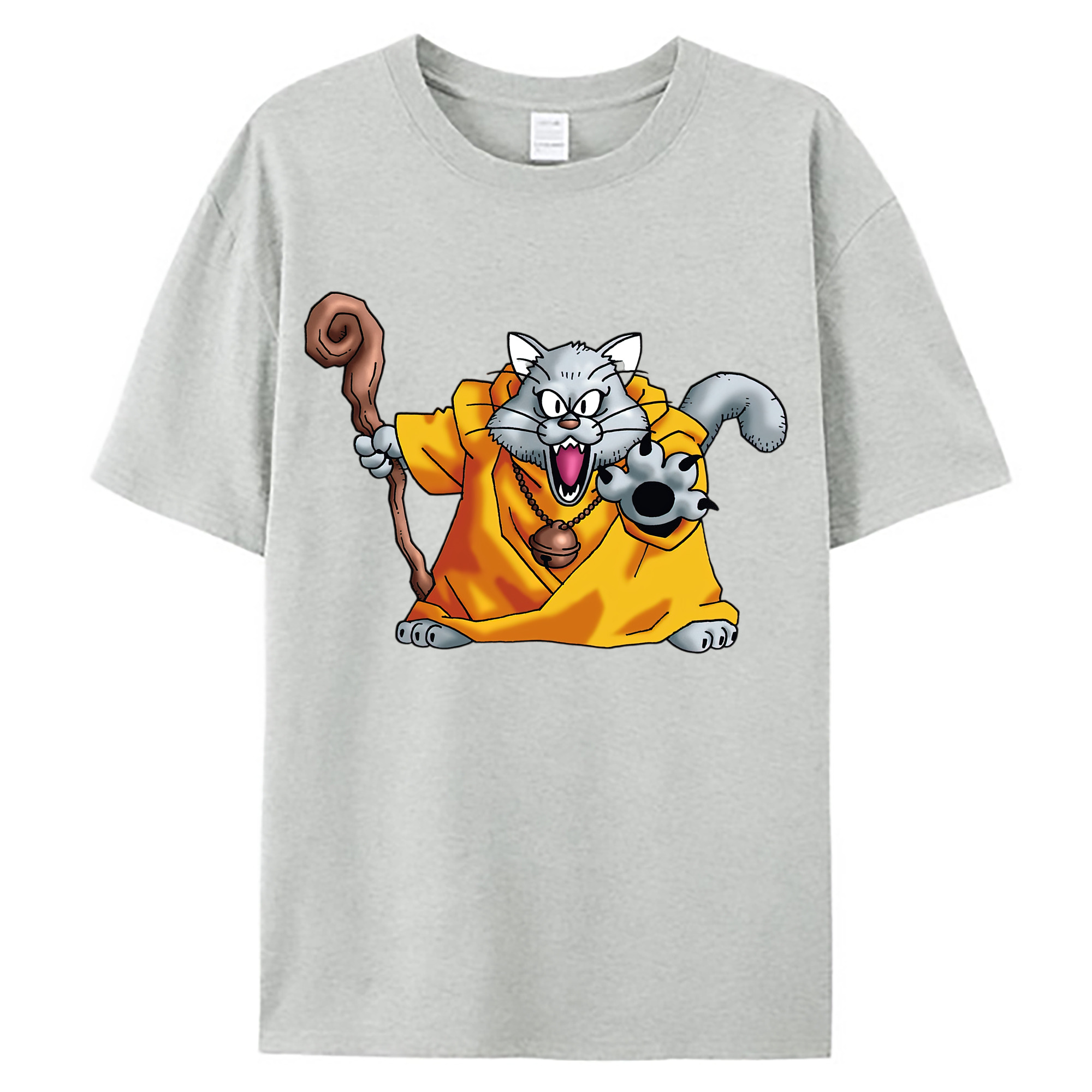（画像用） ドラゴンクエスト Doragon Kuesuto Dragon Quest 綿100％ メンズ半袖Tシャツ｜肌触りやわらか＆通気性