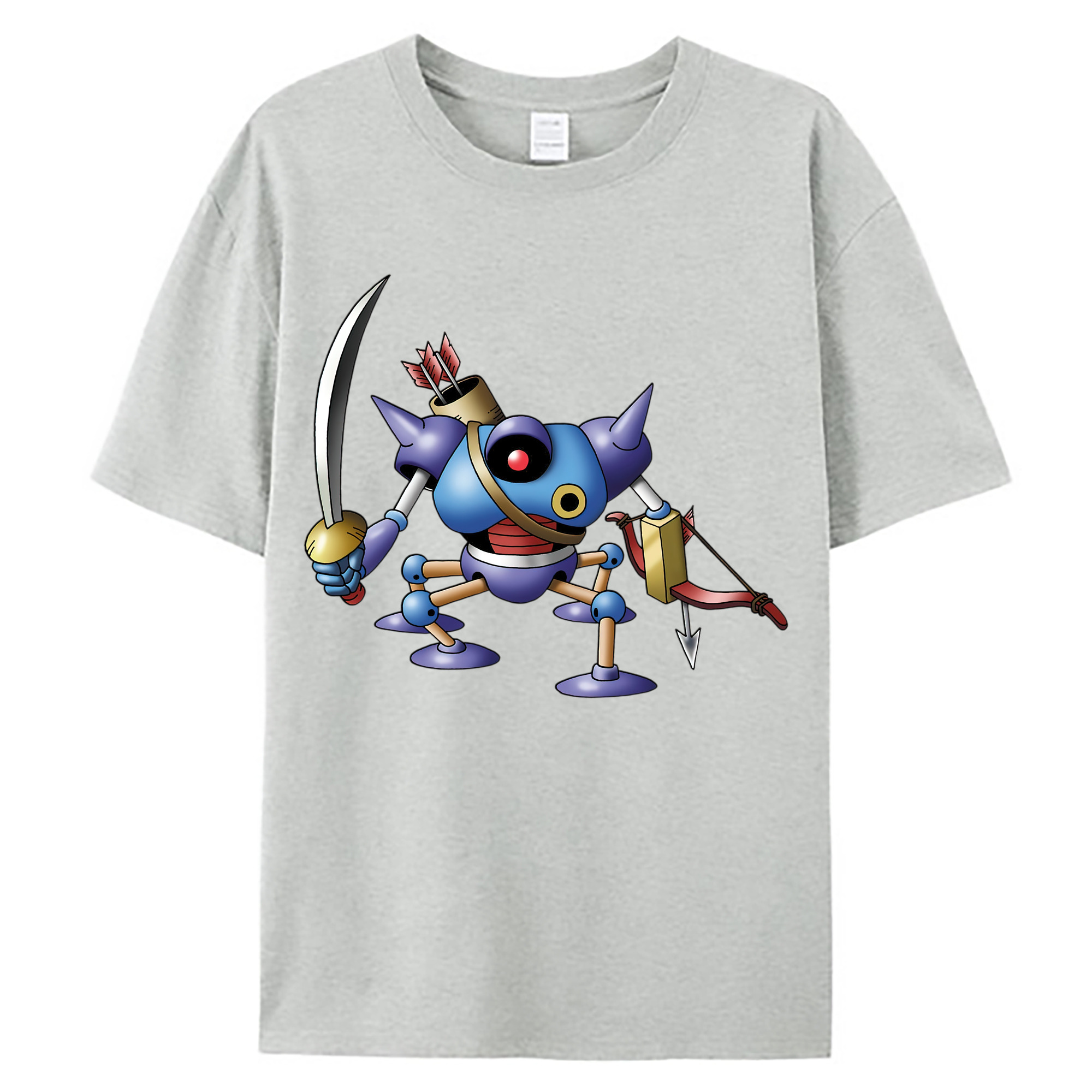 （画像用） ドラゴンクエスト Doragon Kuesuto Dragon Quest 綿100％ メンズ半袖Tシャツ｜肌触りやわらか＆通気性