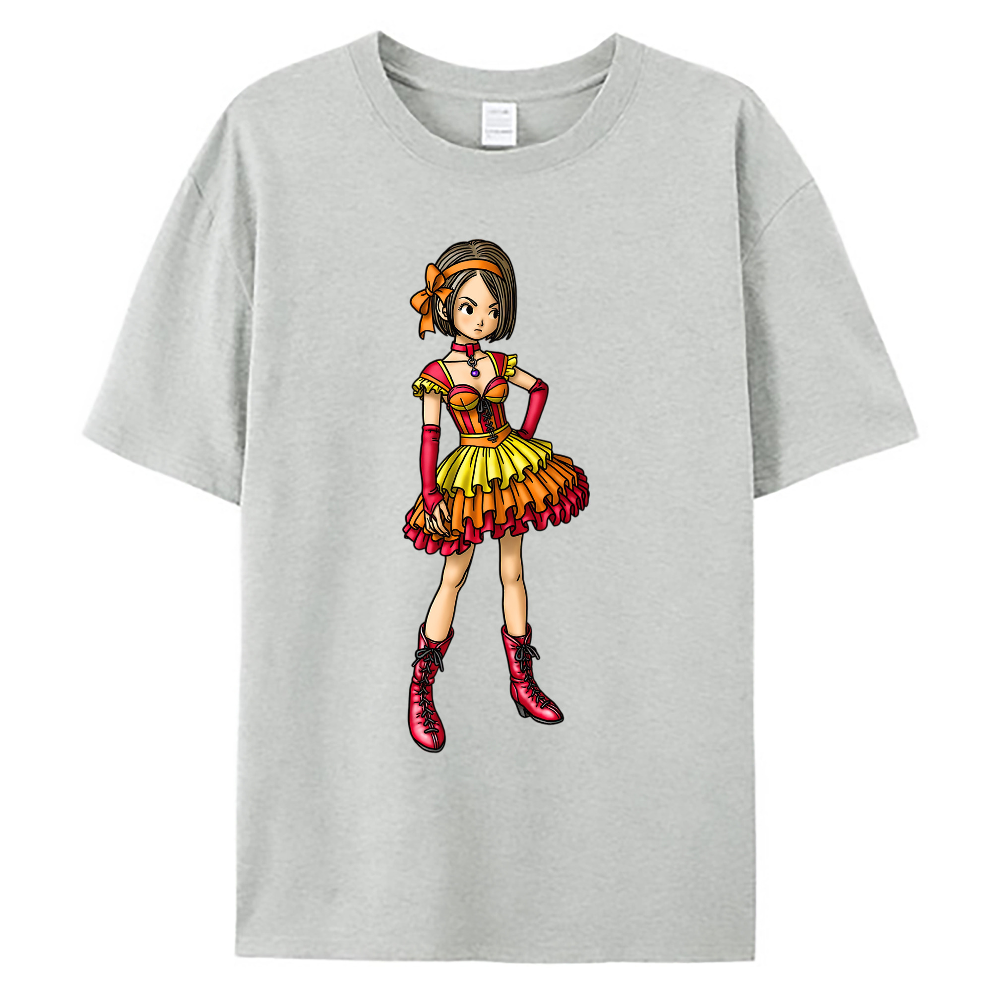 （画像用） ドラゴンクエスト Doragon Kuesuto Dragon Quest 綿100％ メンズ半袖Tシャツ｜肌触りやわらか＆通気性
