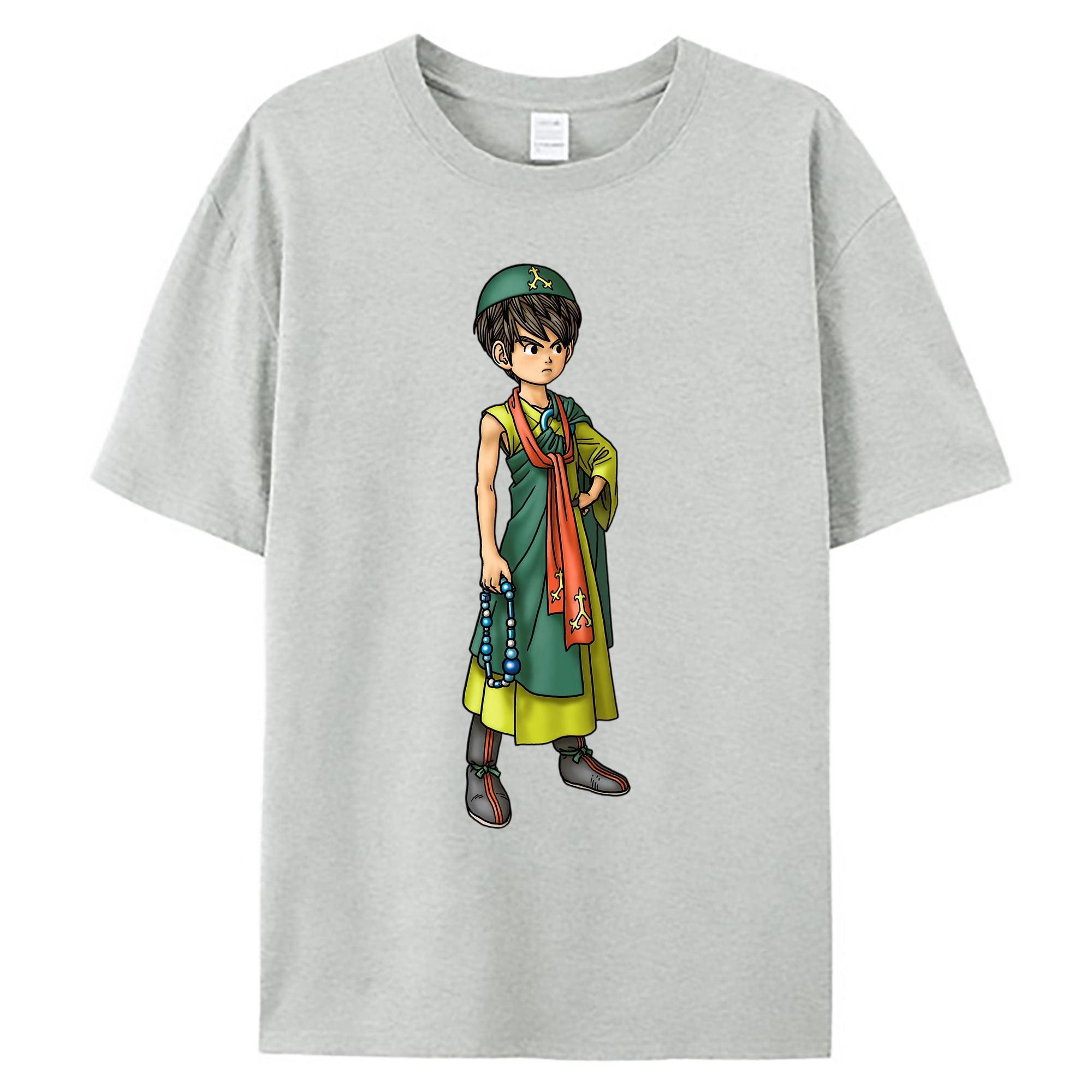 （画像用） ドラゴンクエスト Doragon Kuesuto Dragon Quest 綿100％ メンズ半袖Tシャツ｜肌触りやわらか＆通気性