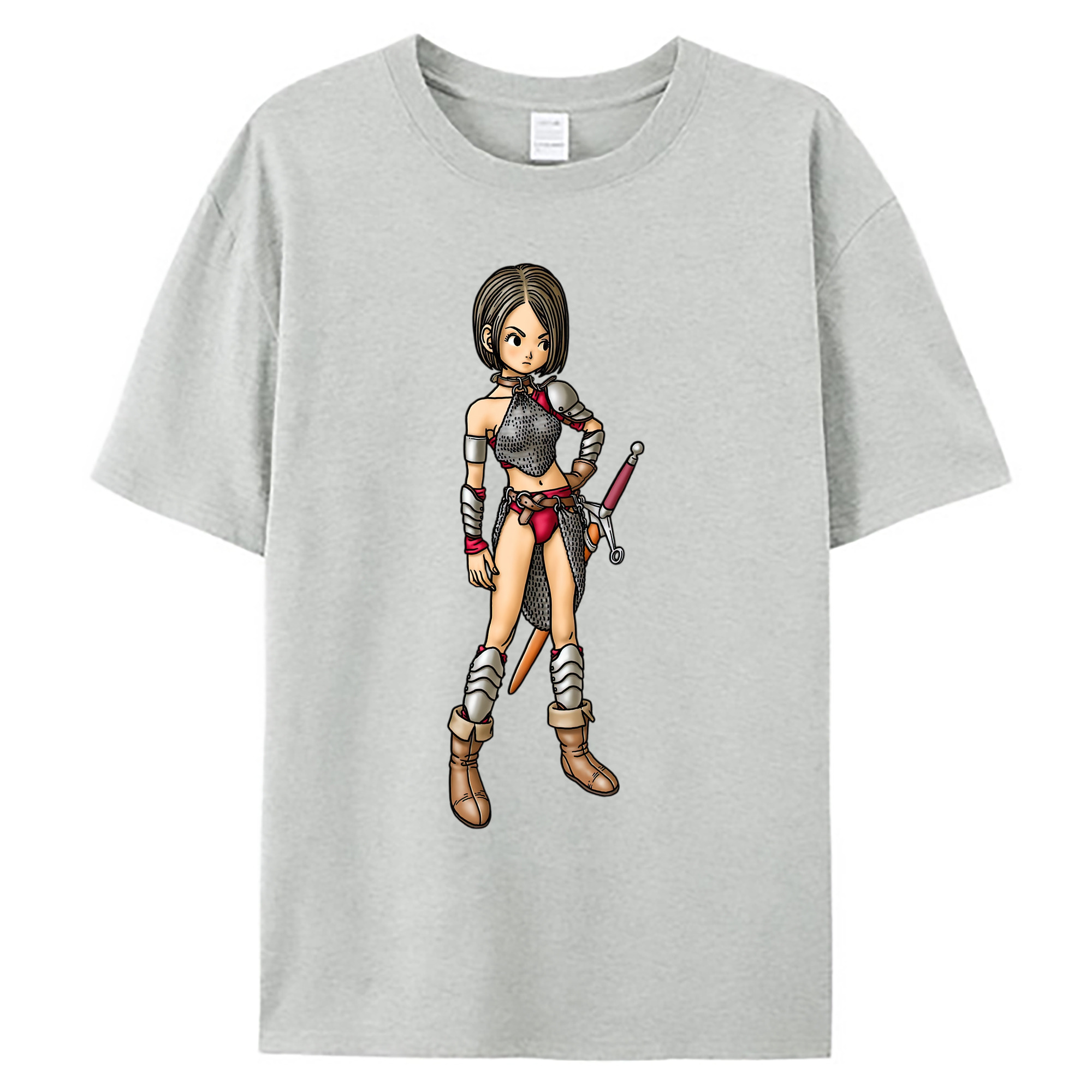 （画像用） ドラゴンクエスト Doragon Kuesuto Dragon Quest 綿100％ メンズ半袖Tシャツ｜肌触りやわらか＆通気性