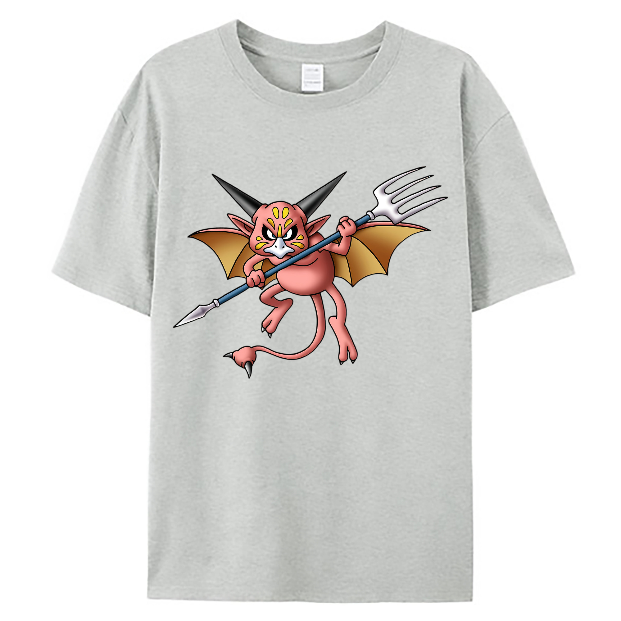 （画像用） ドラゴンクエスト Doragon Kuesuto Dragon Quest 綿100％ メンズ半袖Tシャツ｜肌触りやわらか＆通気性