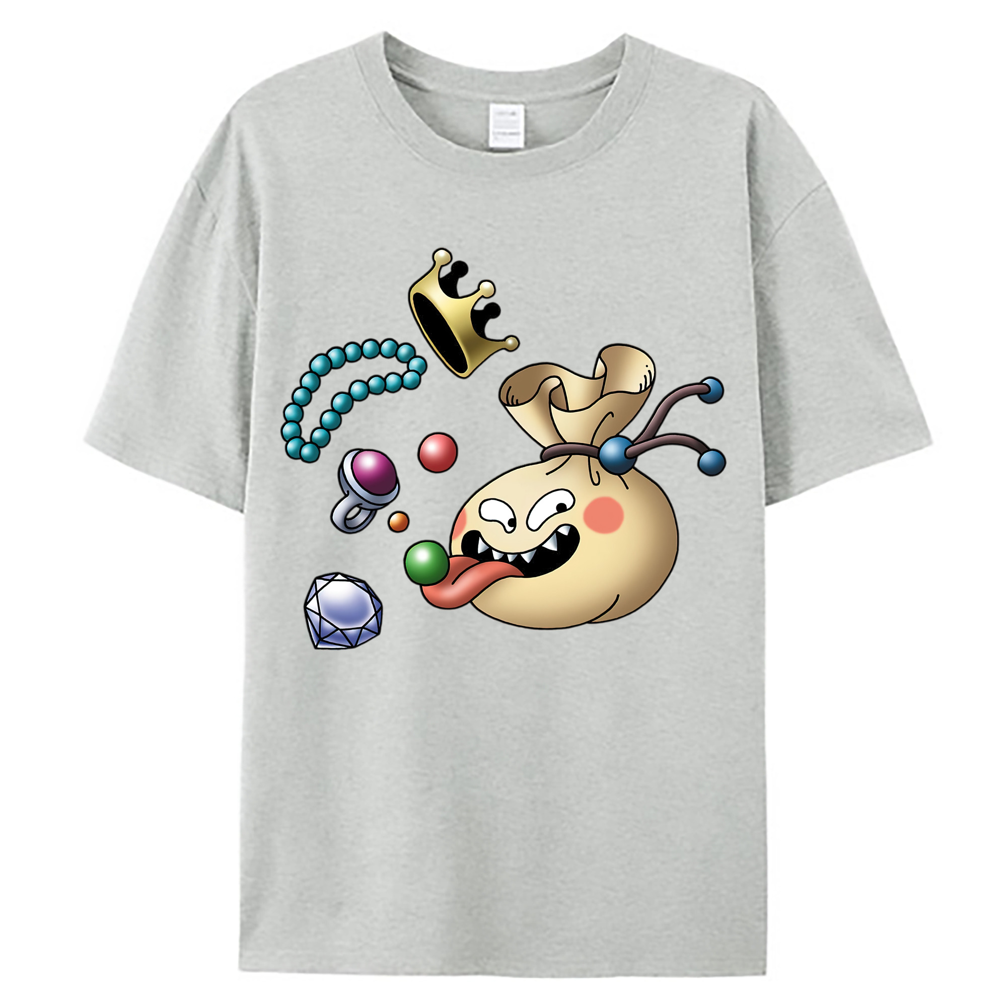 （画像用） ドラゴンクエスト Doragon Kuesuto Dragon Quest 綿100％ メンズ半袖Tシャツ｜肌触りやわらか＆通気性