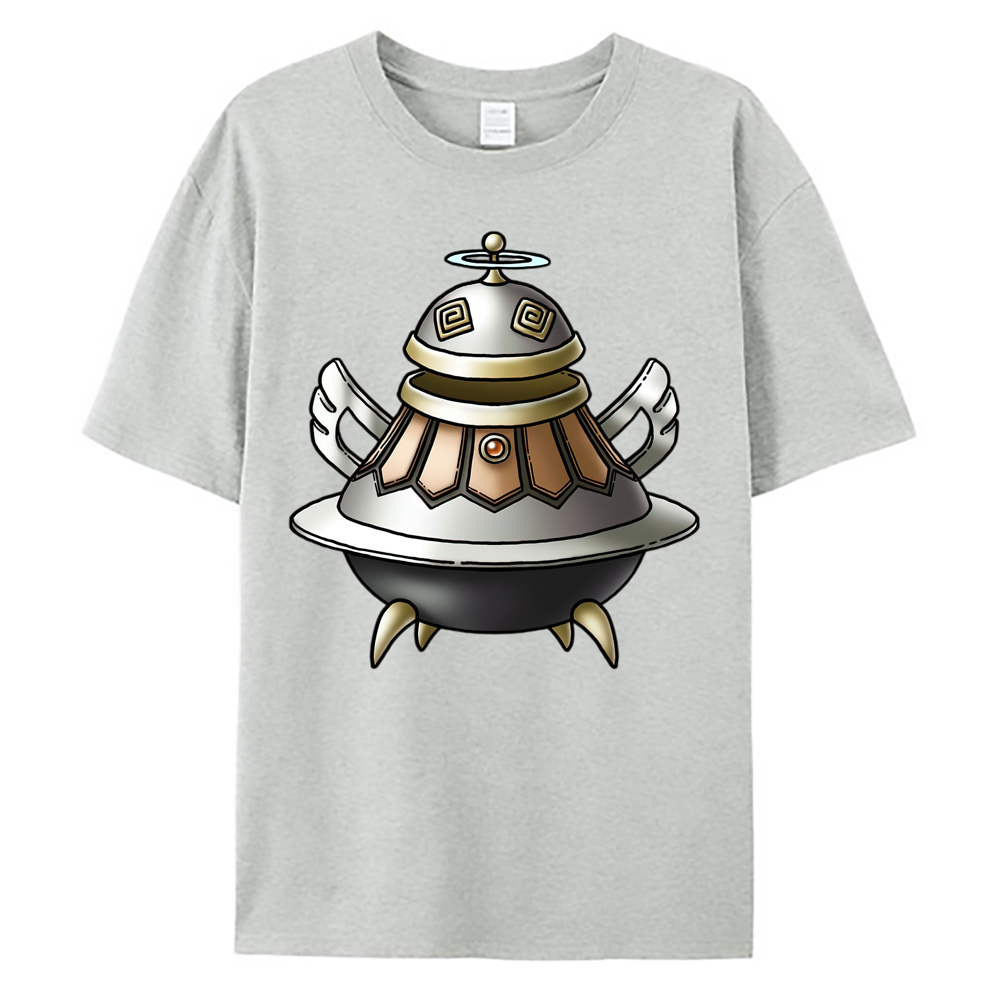 （画像用） ドラゴンクエスト Doragon Kuesuto Dragon Quest 綿100％ メンズ半袖Tシャツ｜肌触りやわらか＆通気性