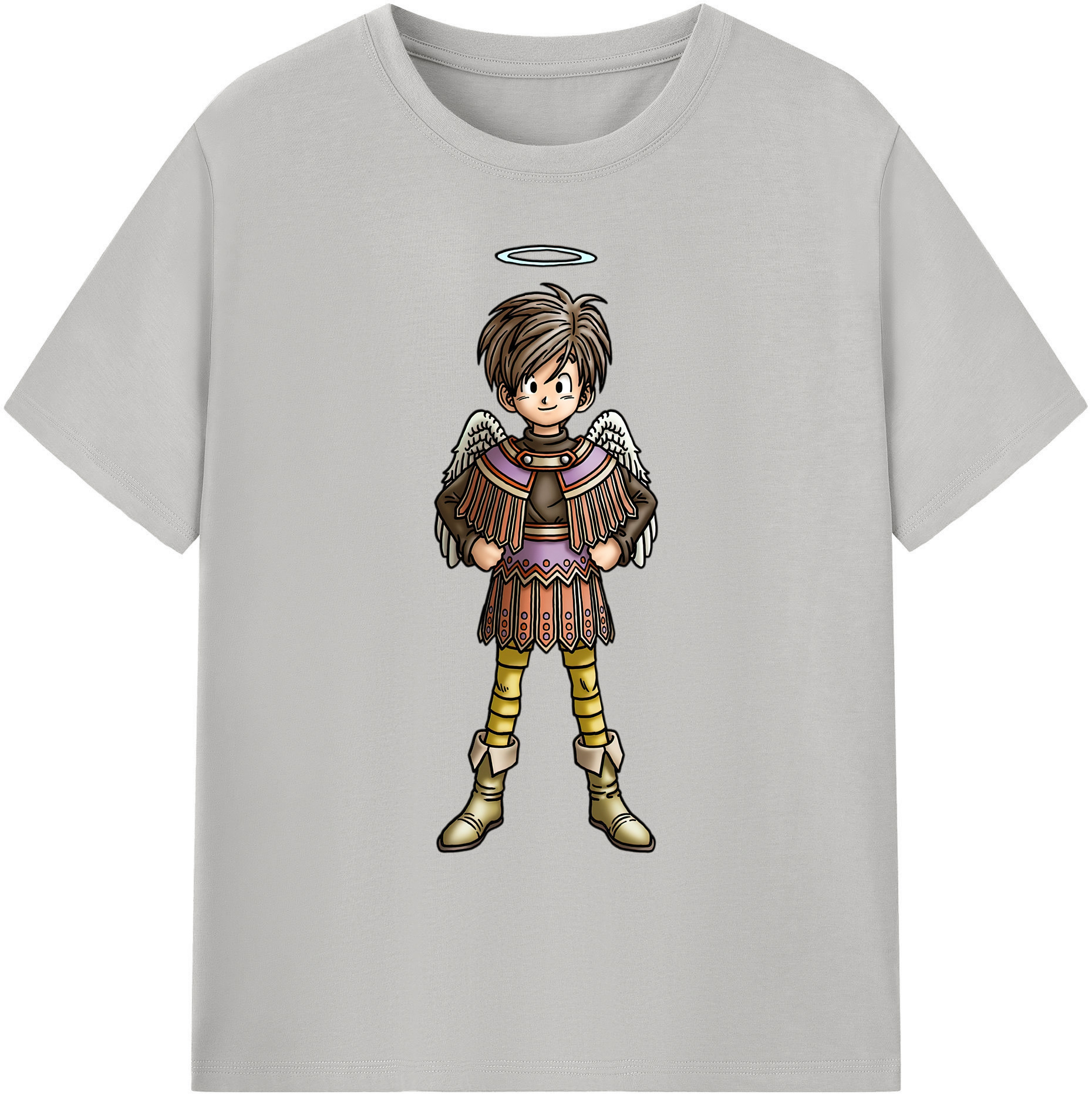 （画像用） ドラゴンクエスト Doragon Kuesuto Dragon Quest 綿100％ メンズ半袖Tシャツ｜肌触りやわらか＆通気性