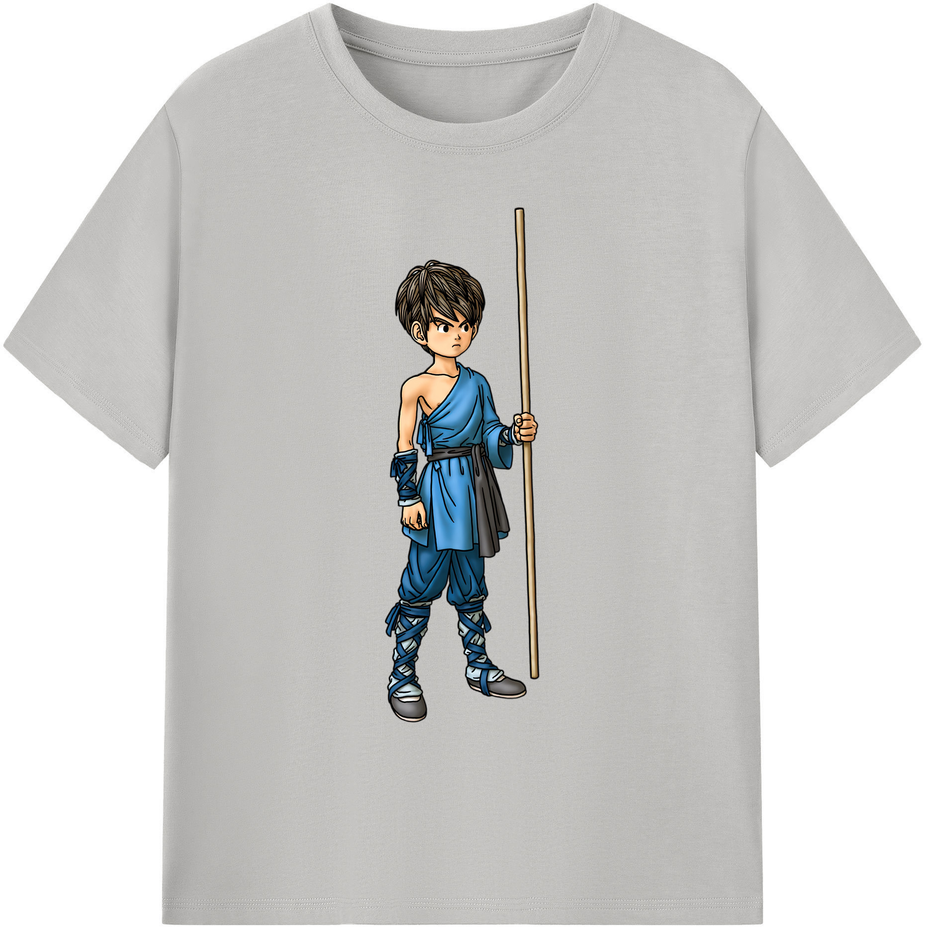 （画像用） ドラゴンクエスト Doragon Kuesuto Dragon Quest 綿100％ メンズ半袖Tシャツ｜肌触りやわらか＆通気性