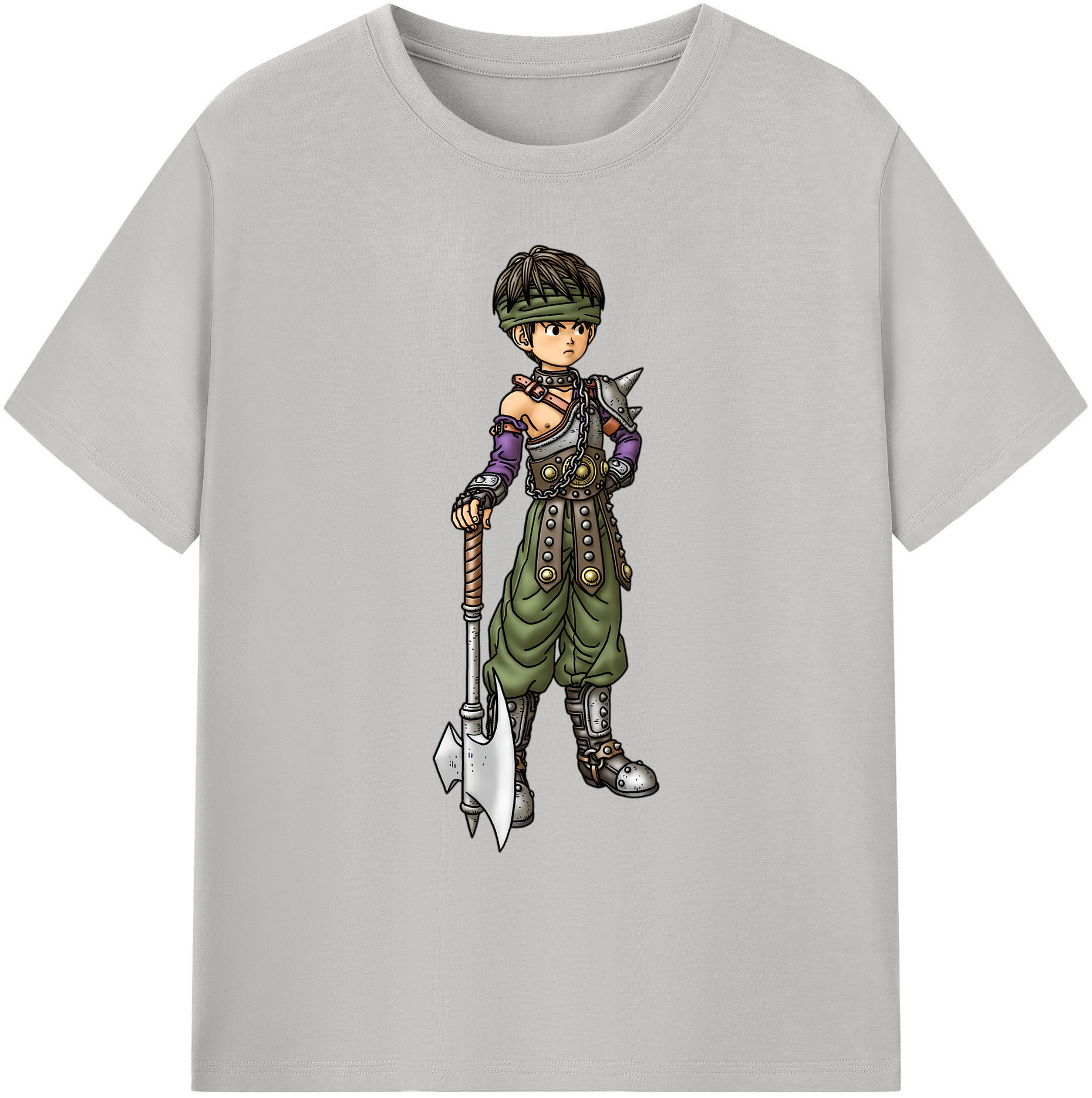 （画像用） ドラゴンクエスト Doragon Kuesuto Dragon Quest 綿100％ メンズ半袖Tシャツ｜肌触りやわらか＆通気性