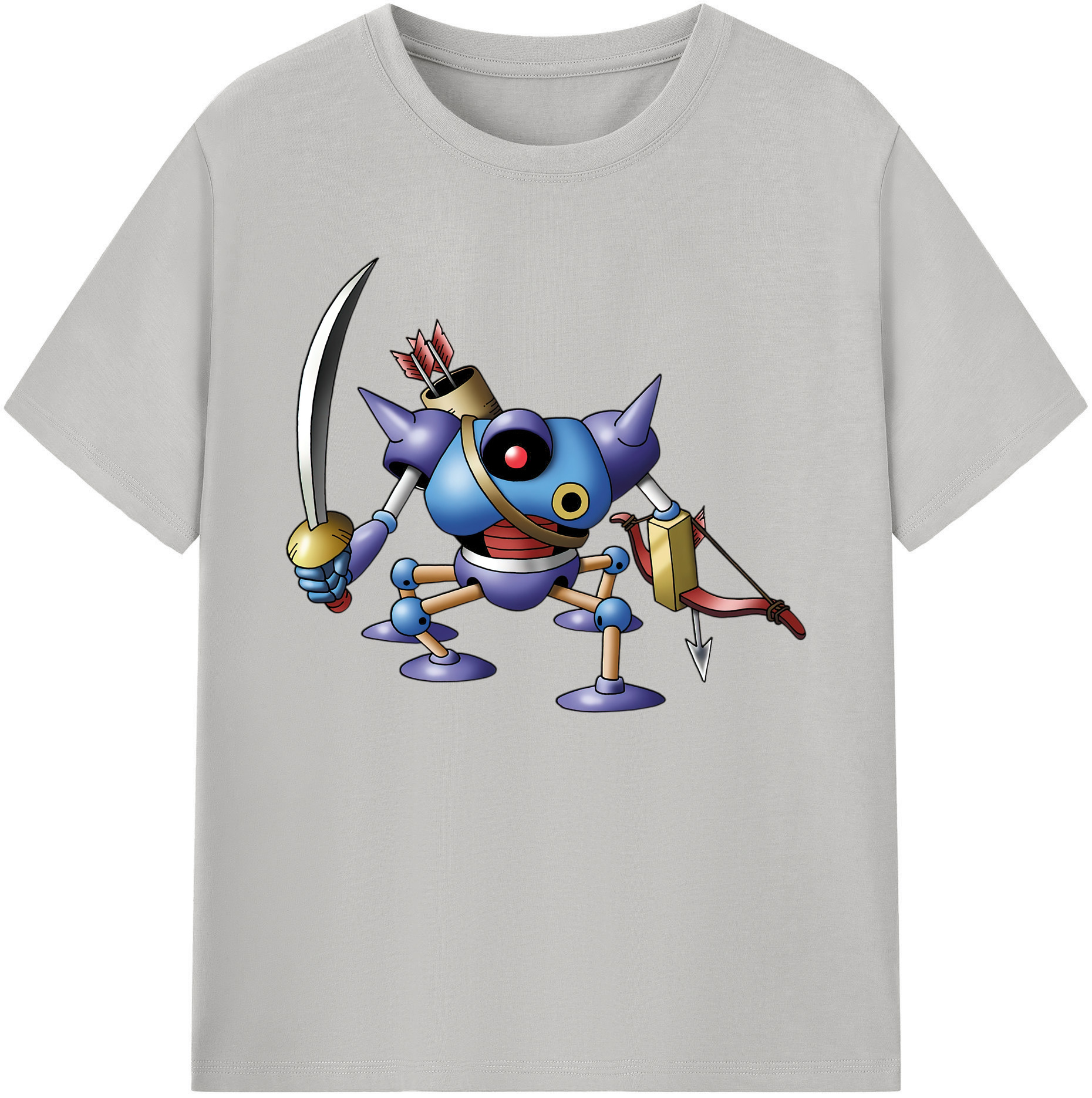 （画像用） ドラゴンクエスト Doragon Kuesuto Dragon Quest 綿100％ メンズ半袖Tシャツ｜肌触りやわらか＆通気性