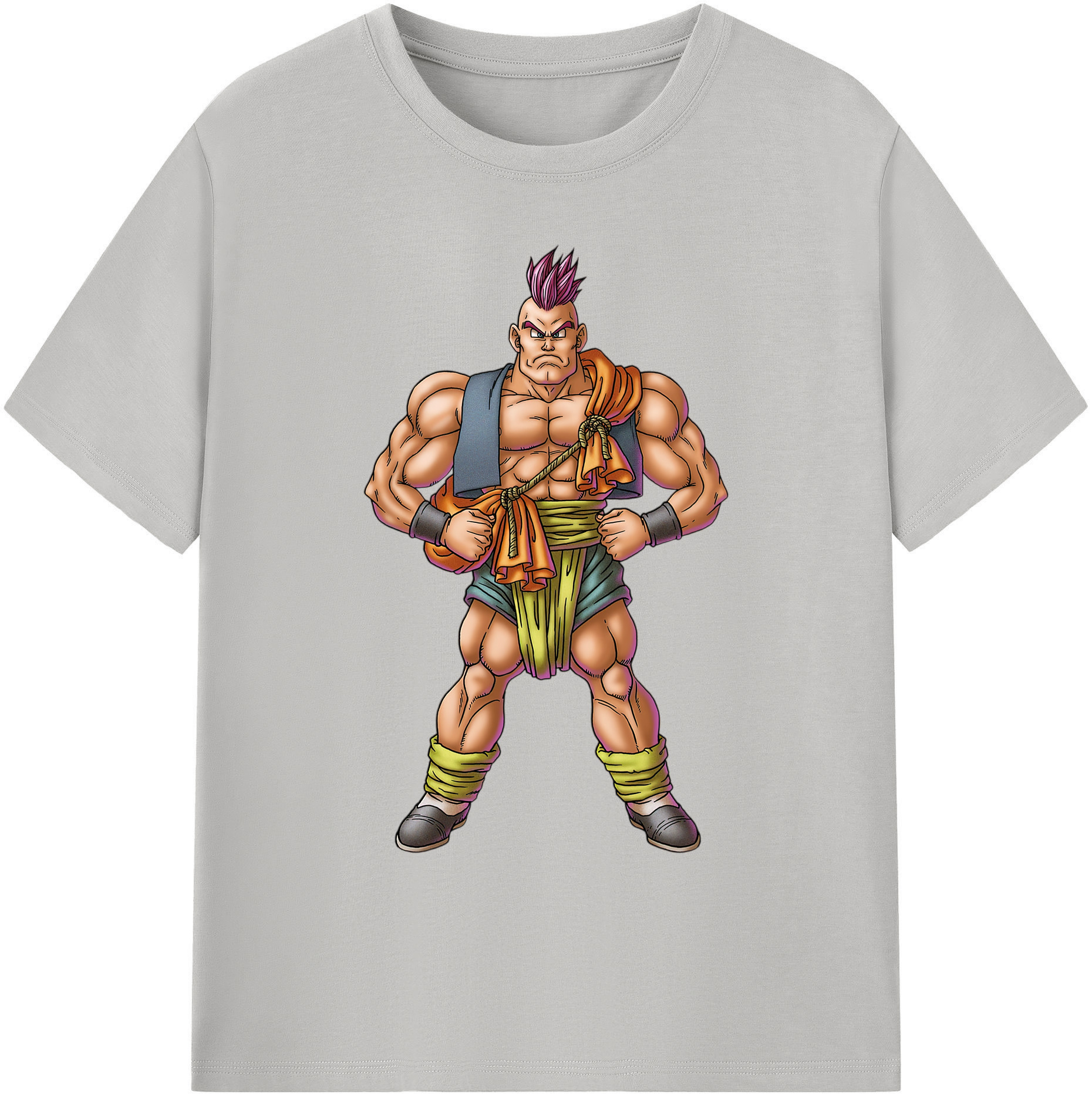 （画像用） ドラゴンクエスト Doragon Kuesuto Dragon Quest 綿100％ メンズ半袖Tシャツ｜肌触りやわらか＆通気性