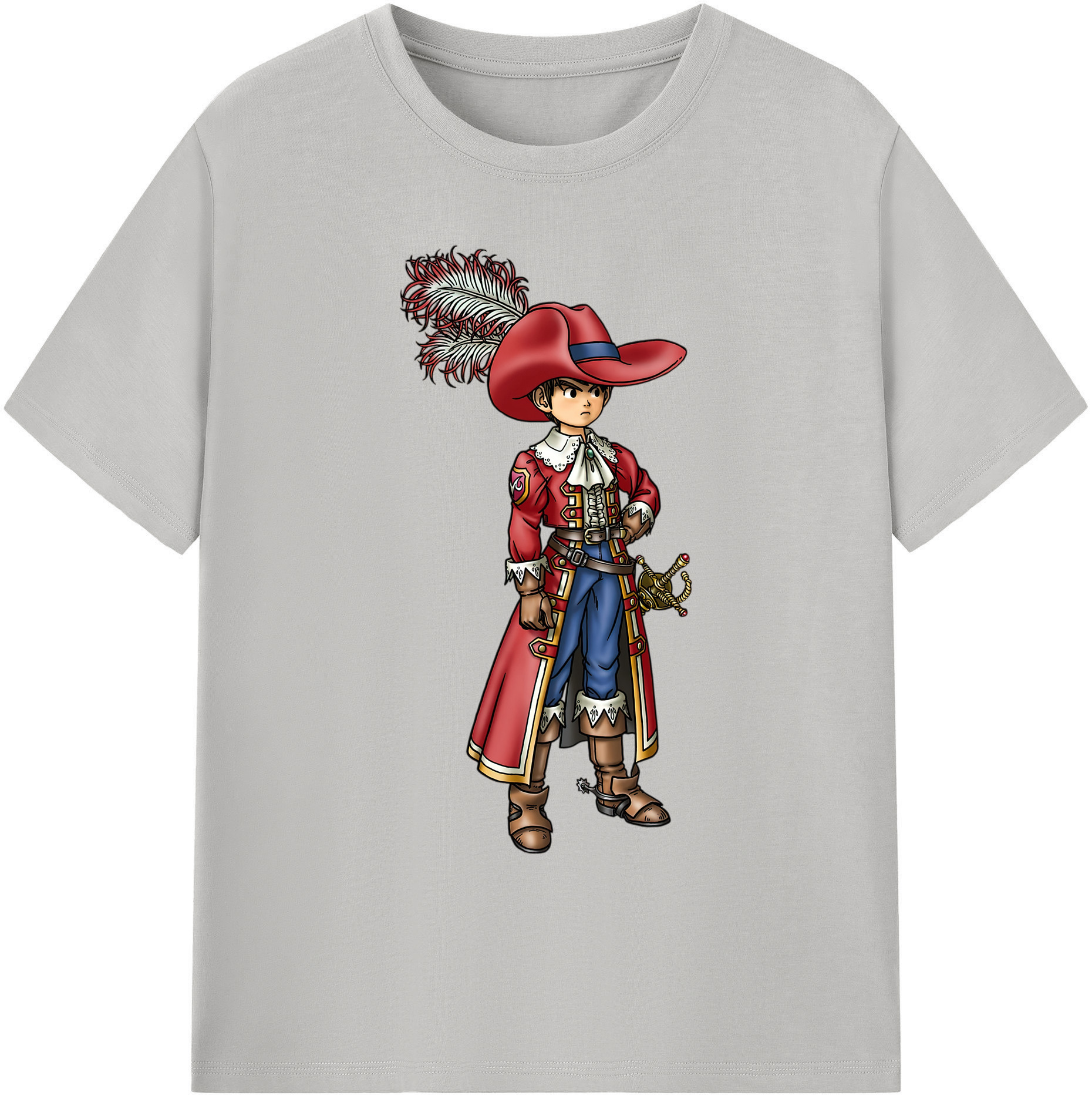 （画像用） ドラゴンクエスト Doragon Kuesuto Dragon Quest 綿100％ メンズ半袖Tシャツ｜肌触りやわらか＆通気性