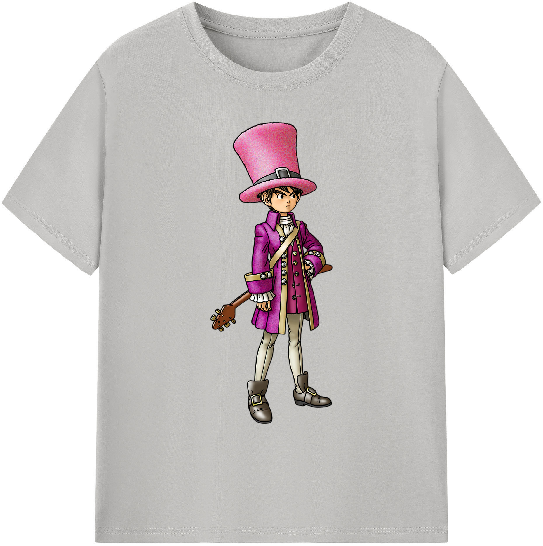 （画像用） ドラゴンクエスト Doragon Kuesuto Dragon Quest 綿100％ メンズ半袖Tシャツ｜肌触りやわらか＆通気性
