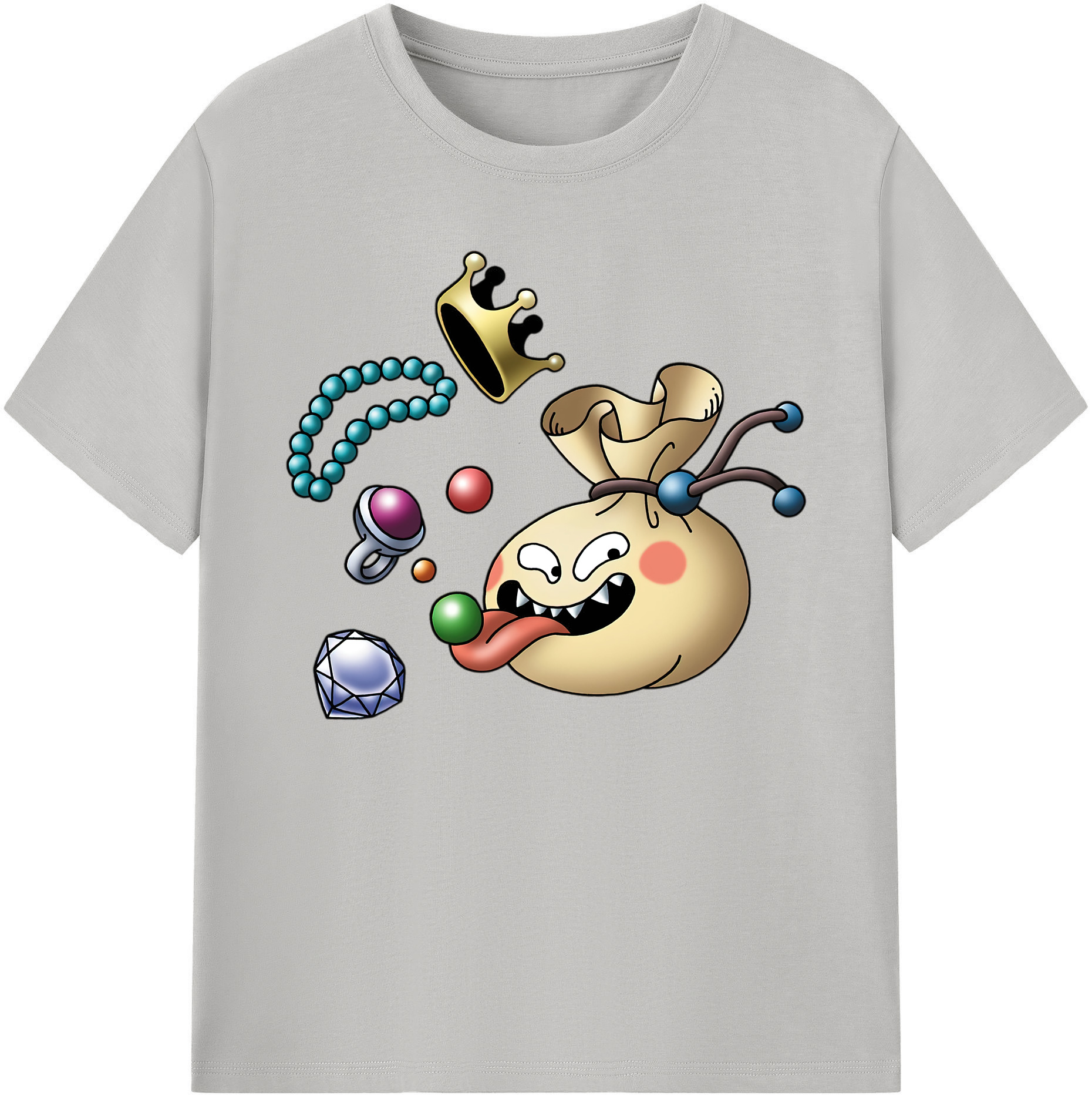 （画像用） ドラゴンクエスト Doragon Kuesuto Dragon Quest 綿100％ メンズ半袖Tシャツ｜肌触りやわらか＆通気性