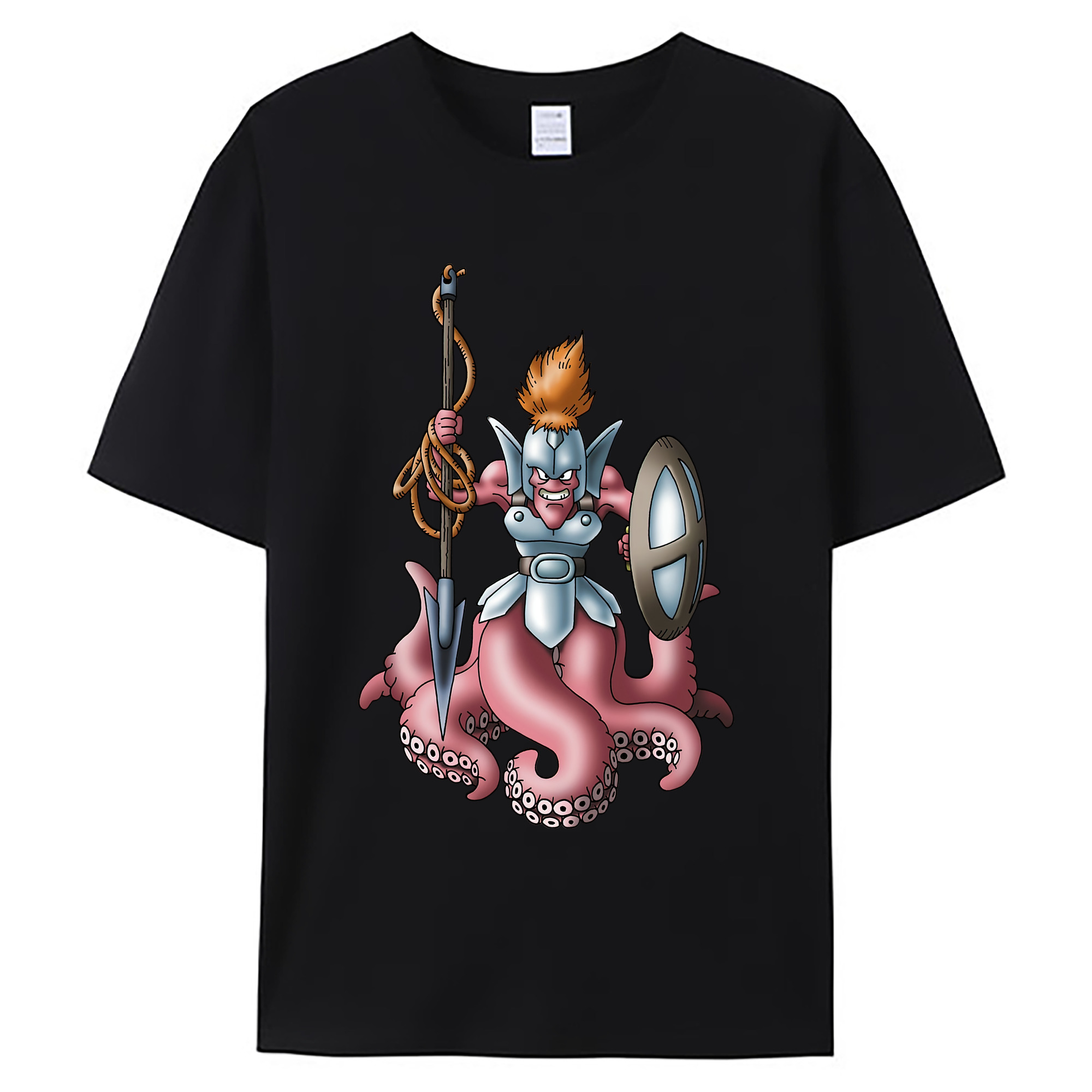 （画像用） ドラゴンクエスト Doragon Kuesuto Dragon Quest 綿100％ メンズ半袖Tシャツ｜肌触りやわらか＆通気性