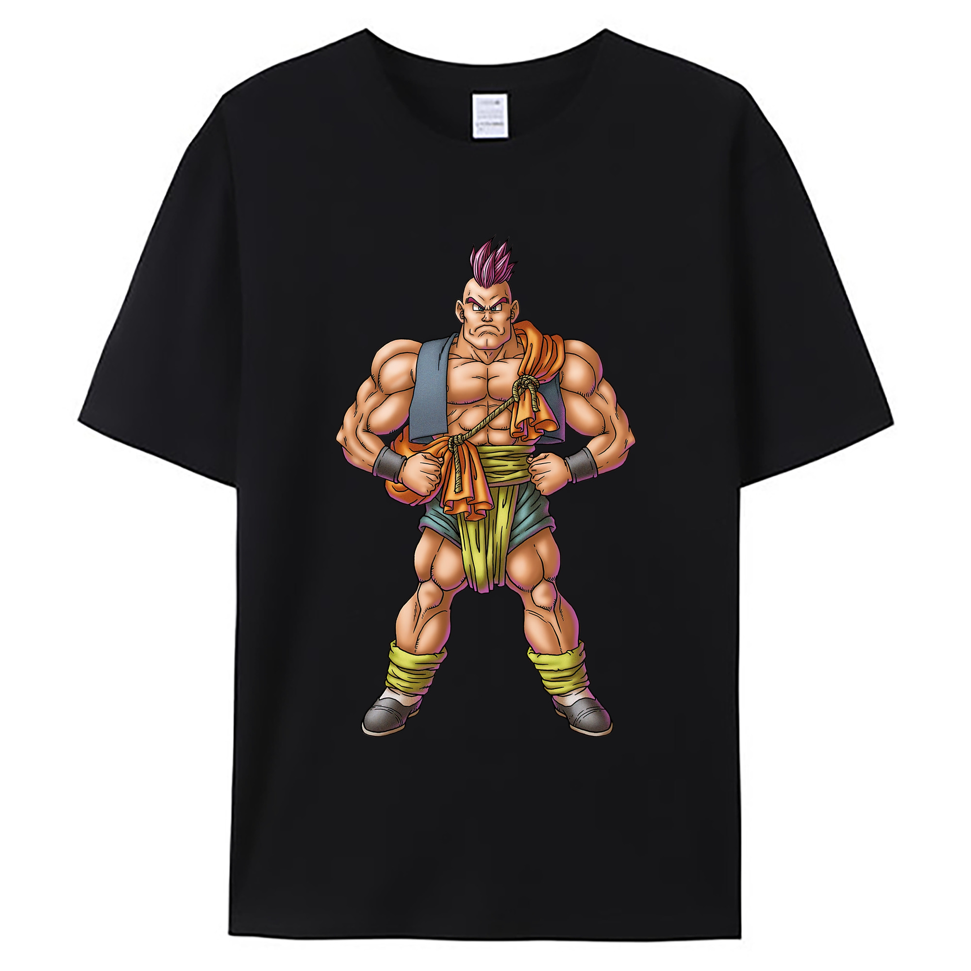 （画像用） ドラゴンクエスト Doragon Kuesuto Dragon Quest 綿100％ メンズ半袖Tシャツ｜肌触りやわらか＆通気性