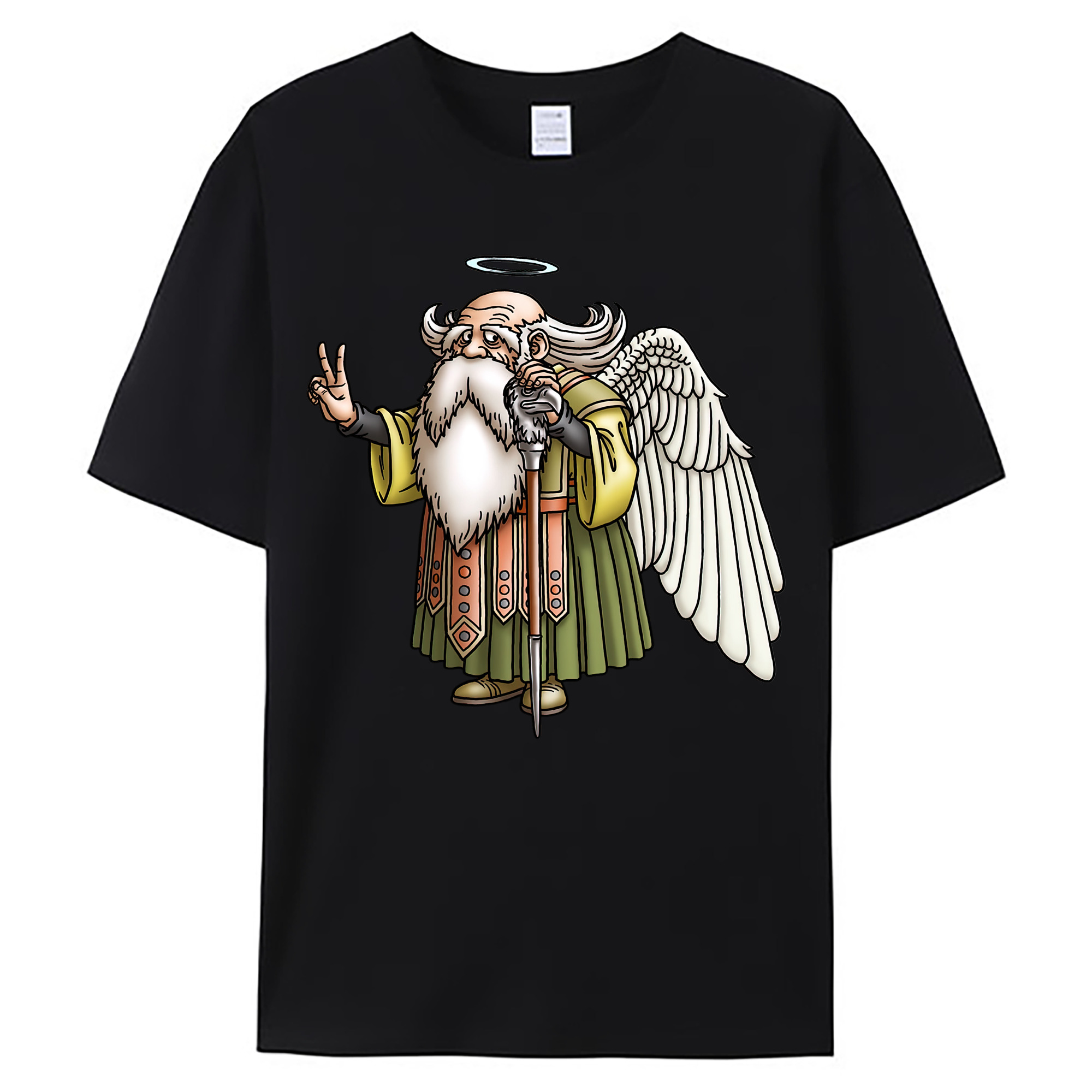 （画像用） ドラゴンクエスト Doragon Kuesuto Dragon Quest 綿100％ メンズ半袖Tシャツ｜肌触りやわらか＆通気性