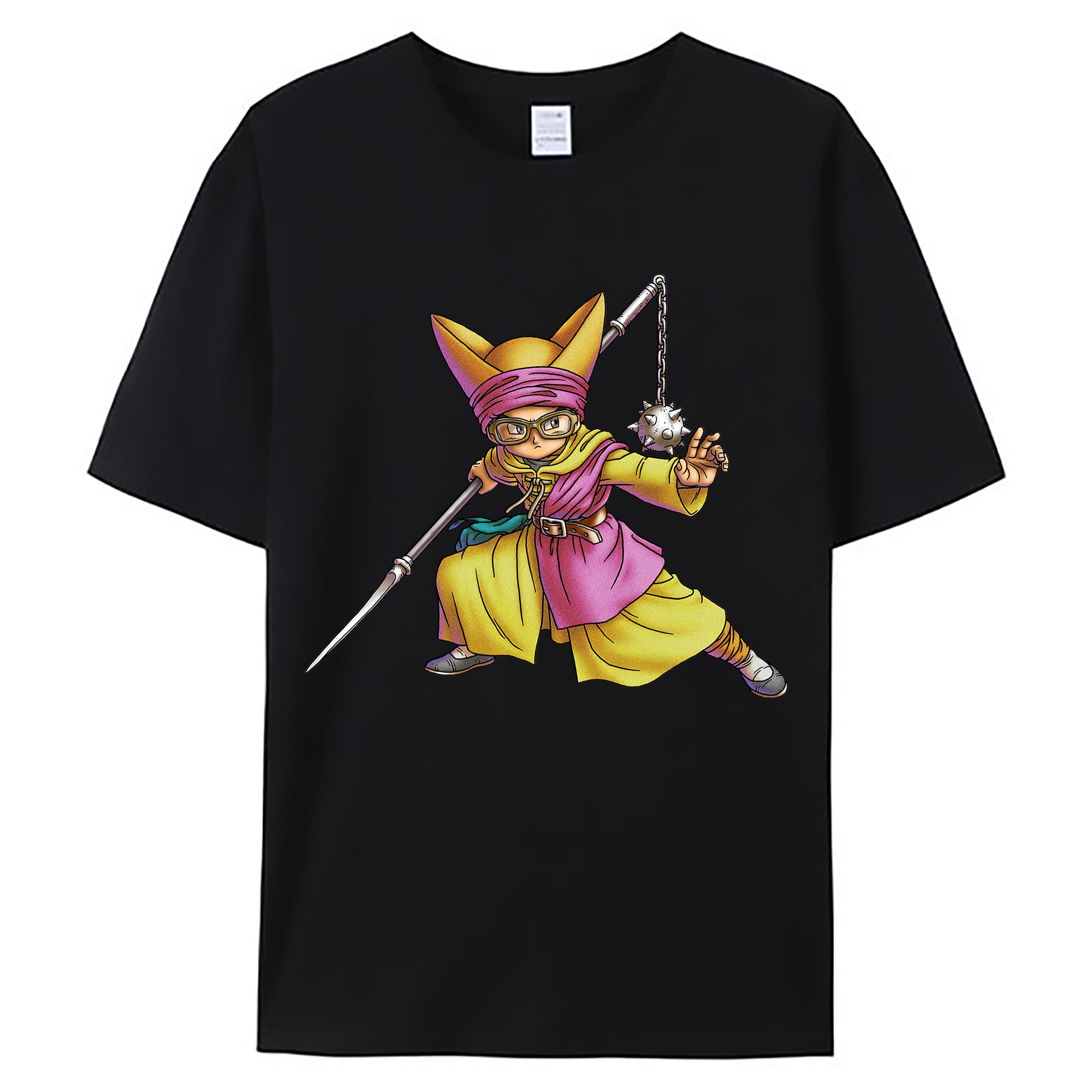 （画像用） ドラゴンクエスト Doragon Kuesuto Dragon Quest 綿100％ メンズ半袖Tシャツ｜肌触りやわらか＆通気性
