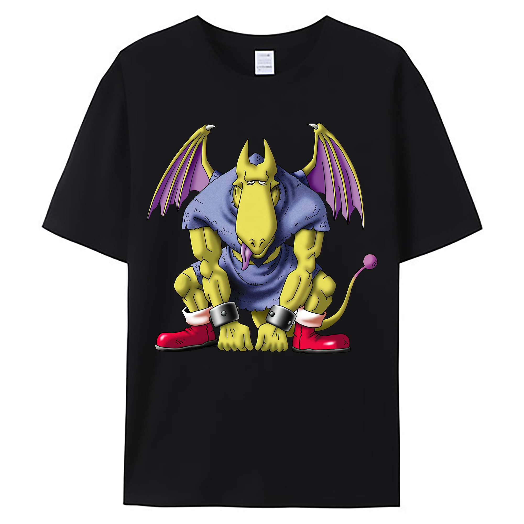 （画像用） ドラゴンクエスト Doragon Kuesuto Dragon Quest 綿100％ メンズ半袖Tシャツ｜肌触りやわらか＆通気性