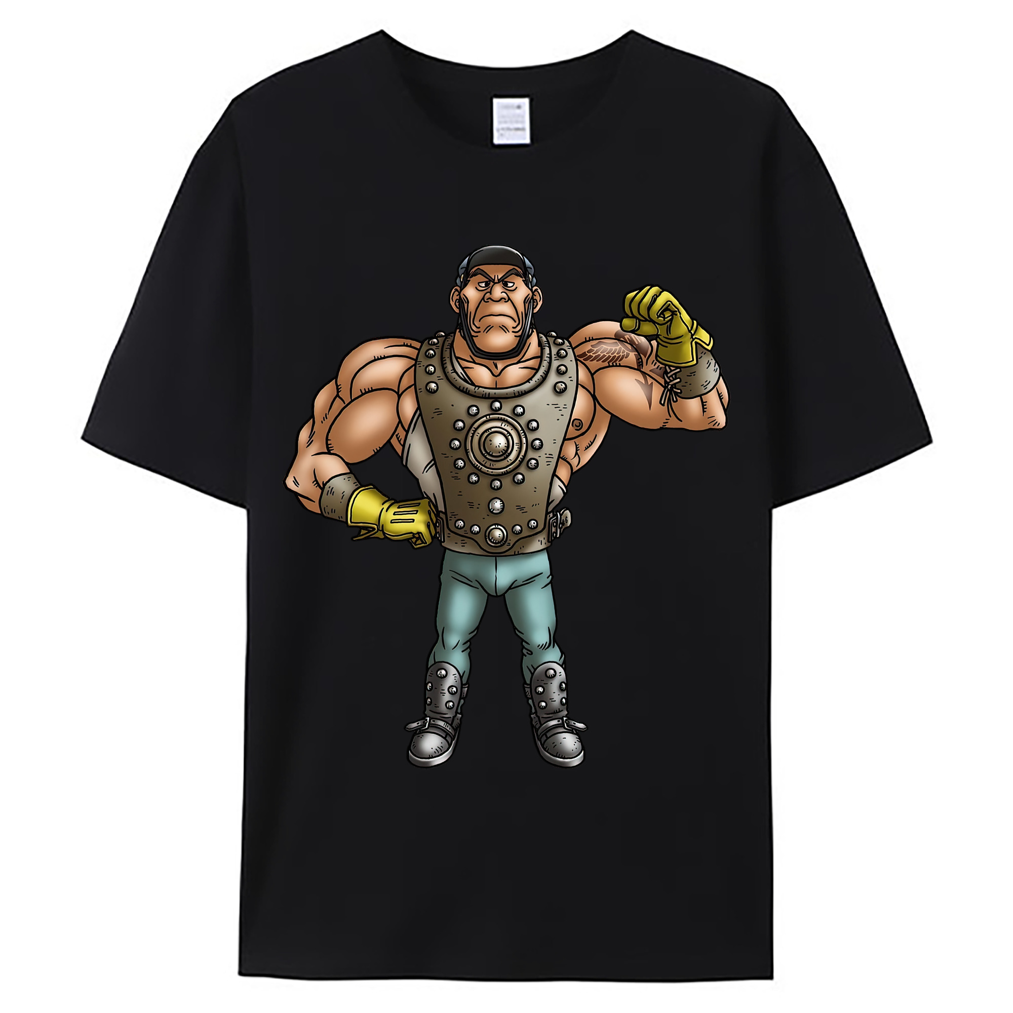（画像用） ドラゴンクエスト Doragon Kuesuto Dragon Quest 綿100％ メンズ半袖Tシャツ｜肌触りやわらか＆通気性