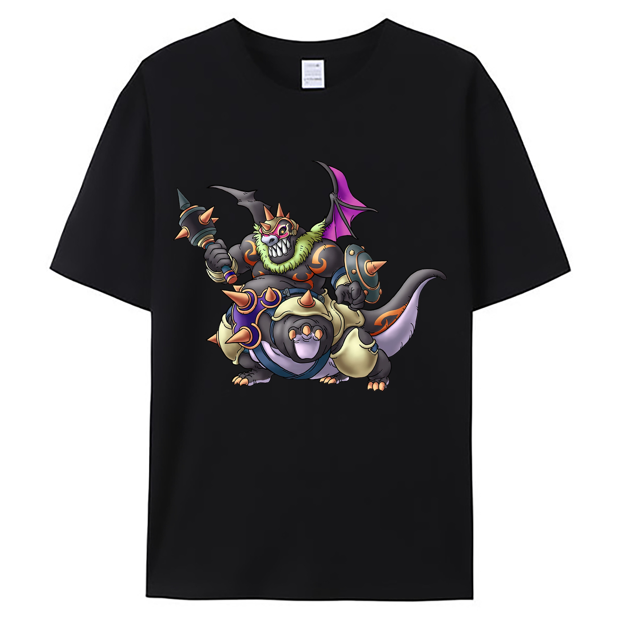 （画像用） ドラゴンクエスト Doragon Kuesuto Dragon Quest 綿100％ メンズ半袖Tシャツ｜肌触りやわらか＆通気性