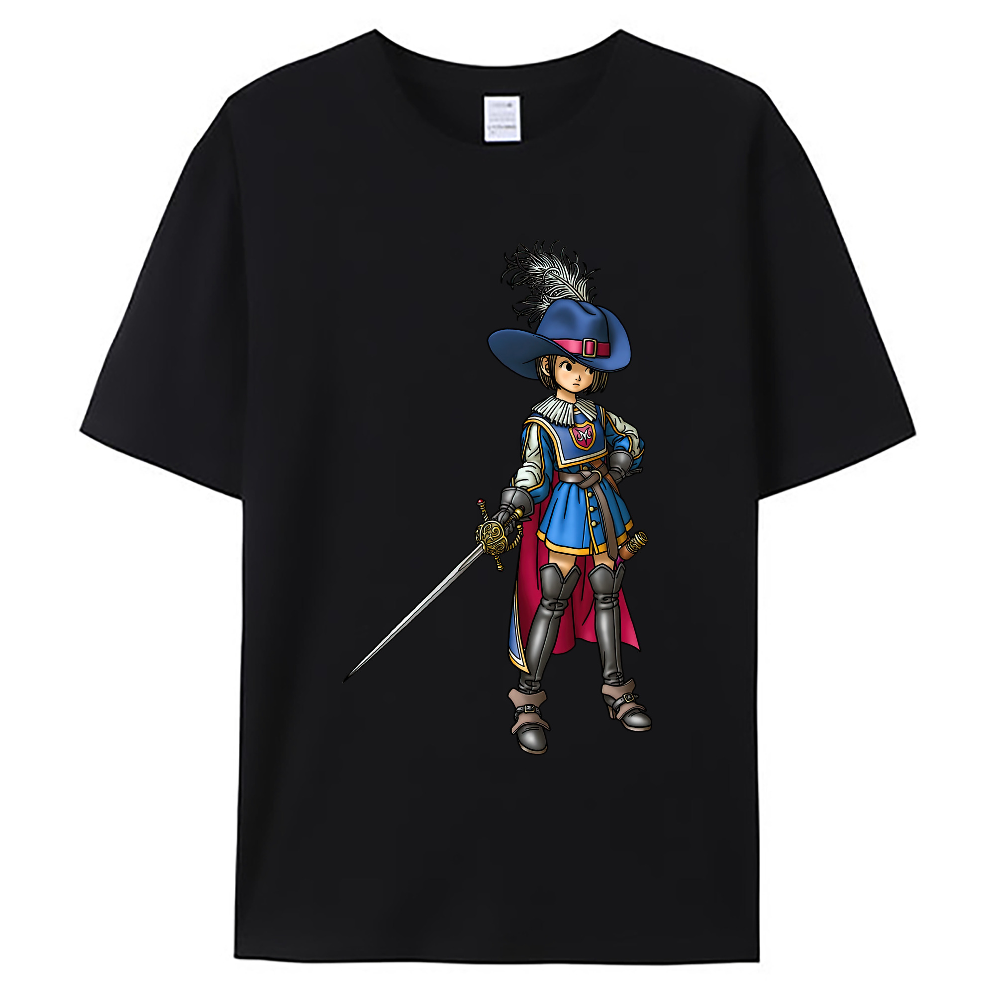 （画像用） ドラゴンクエスト Doragon Kuesuto Dragon Quest 綿100％ メンズ半袖Tシャツ｜肌触りやわらか＆通気性