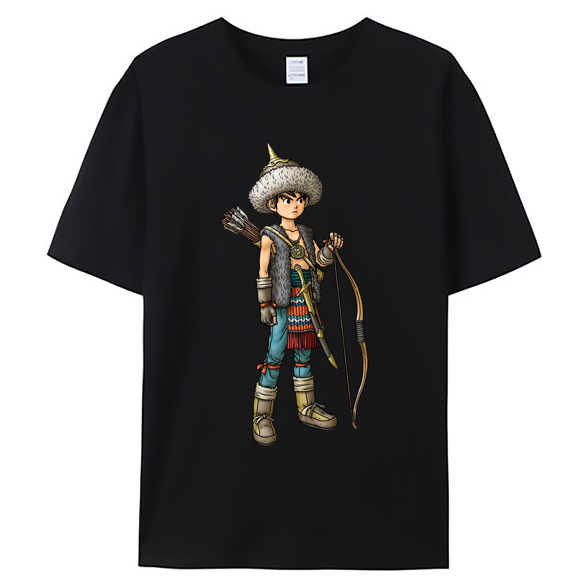 （画像用） ドラゴンクエスト Doragon Kuesuto Dragon Quest 綿100％ メンズ半袖Tシャツ｜肌触りやわらか＆通気性
