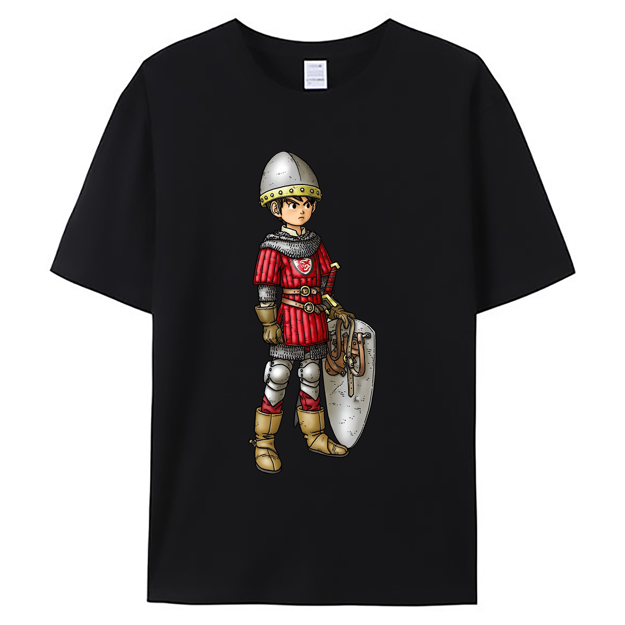 （画像用） ドラゴンクエスト Doragon Kuesuto Dragon Quest 綿100％ メンズ半袖Tシャツ｜肌触りやわらか＆通気性