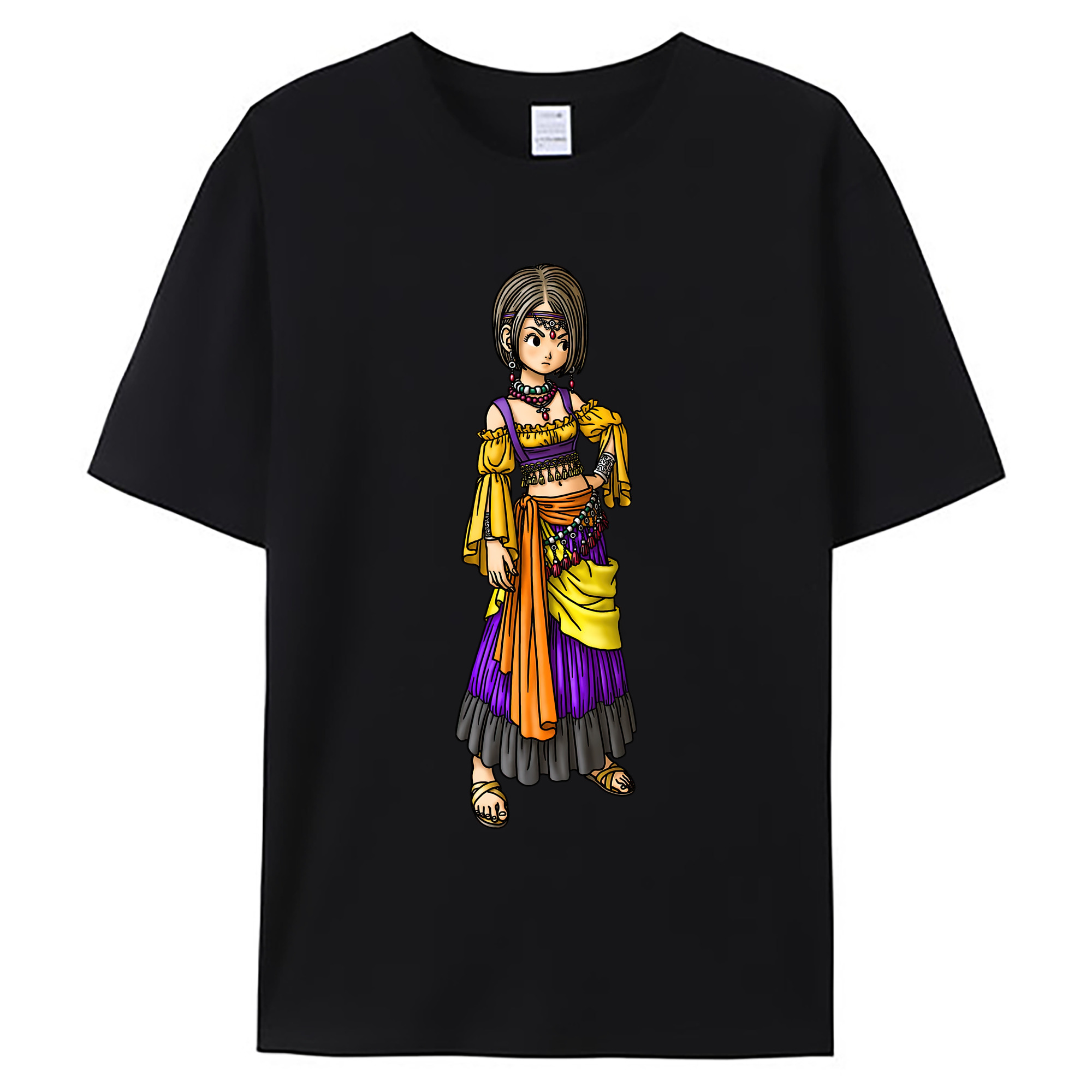 （画像用） ドラゴンクエスト Doragon Kuesuto Dragon Quest 綿100％ メンズ半袖Tシャツ｜肌触りやわらか＆通気性