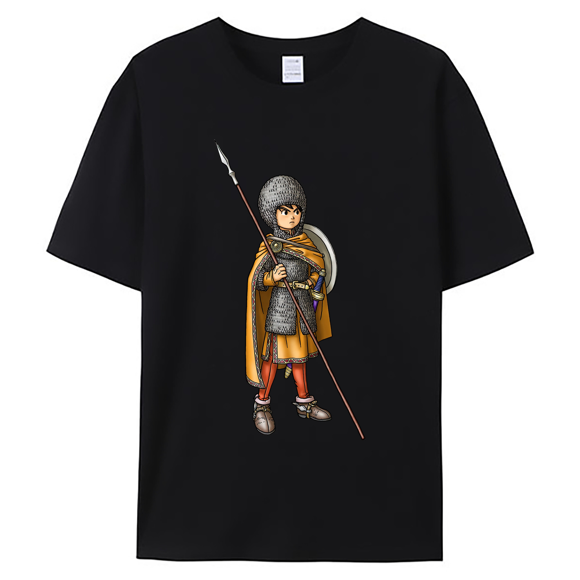 （画像用） ドラゴンクエスト Doragon Kuesuto Dragon Quest 綿100％ メンズ半袖Tシャツ｜肌触りやわらか＆通気性